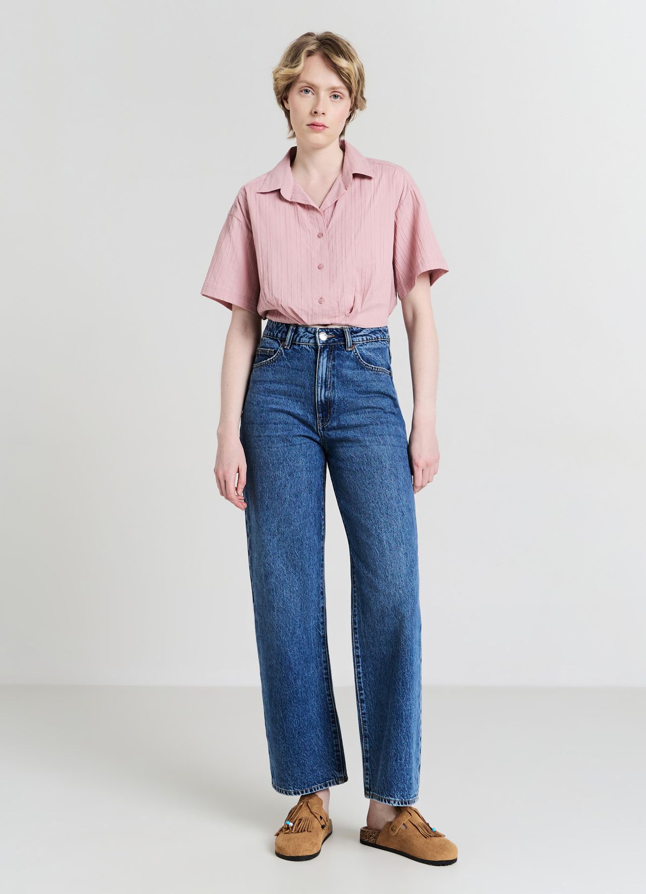 Camicia tessuto in rilievo