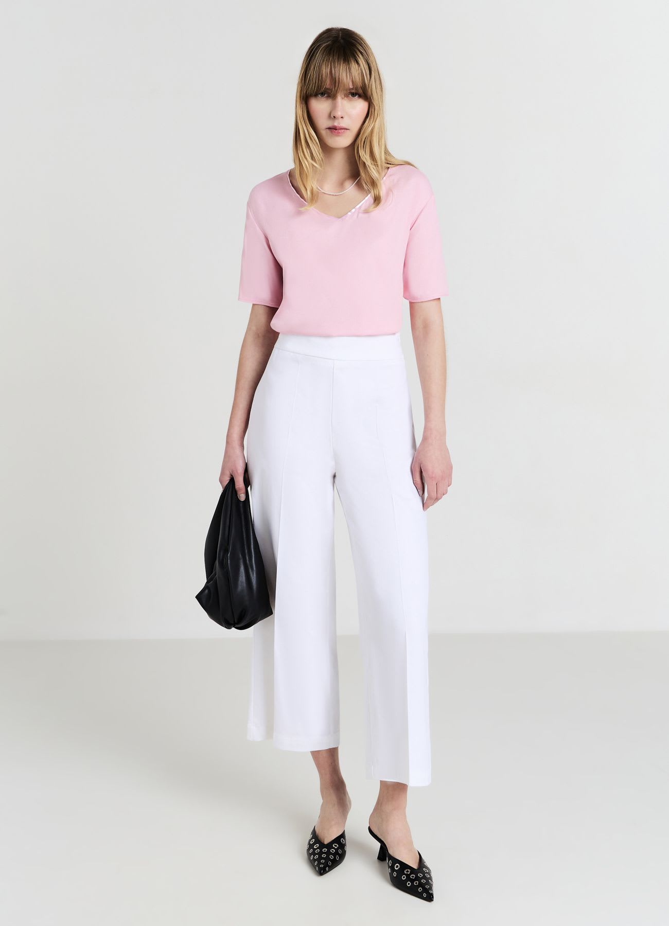 Blusa scollo ampio