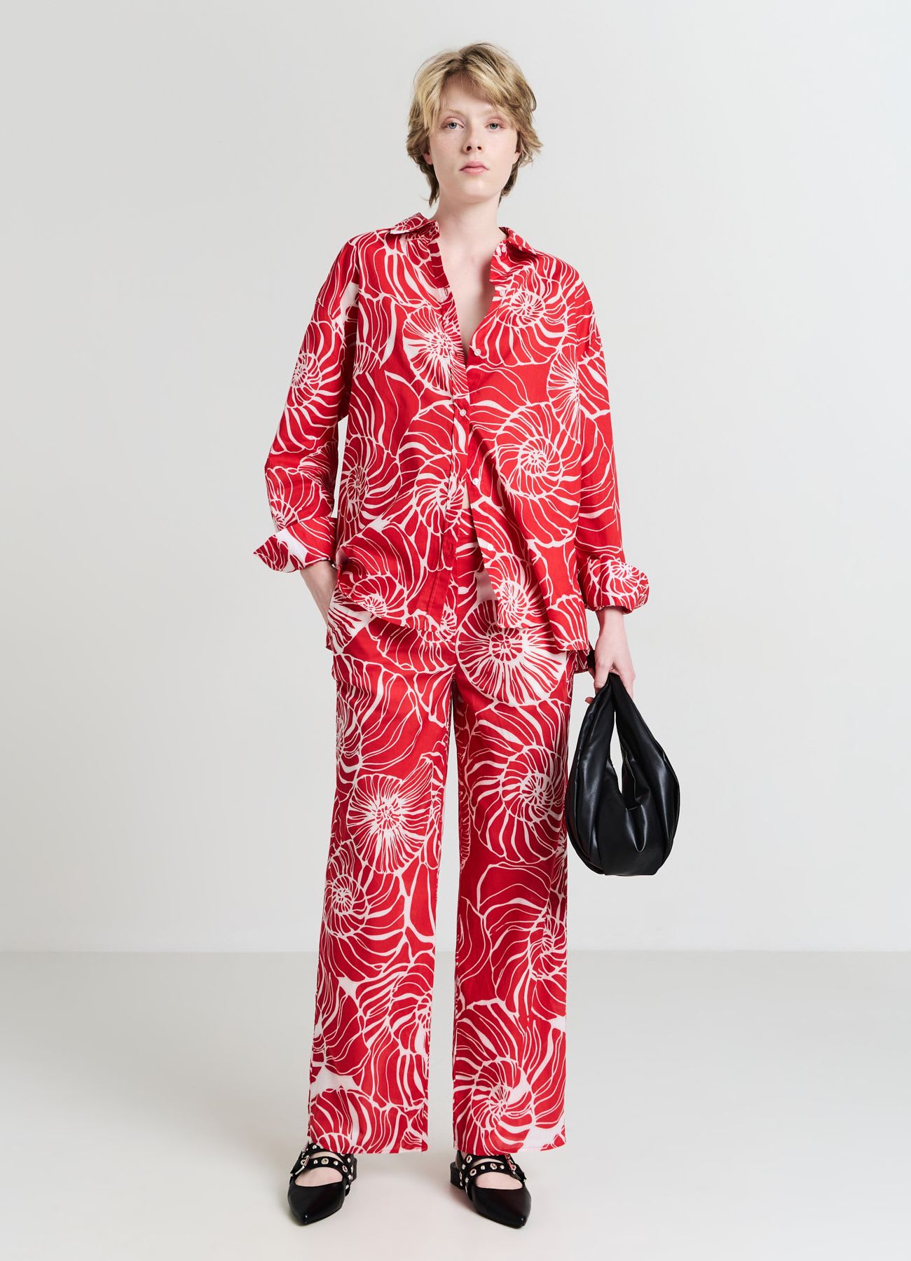 Pantalone palazzo fantasia