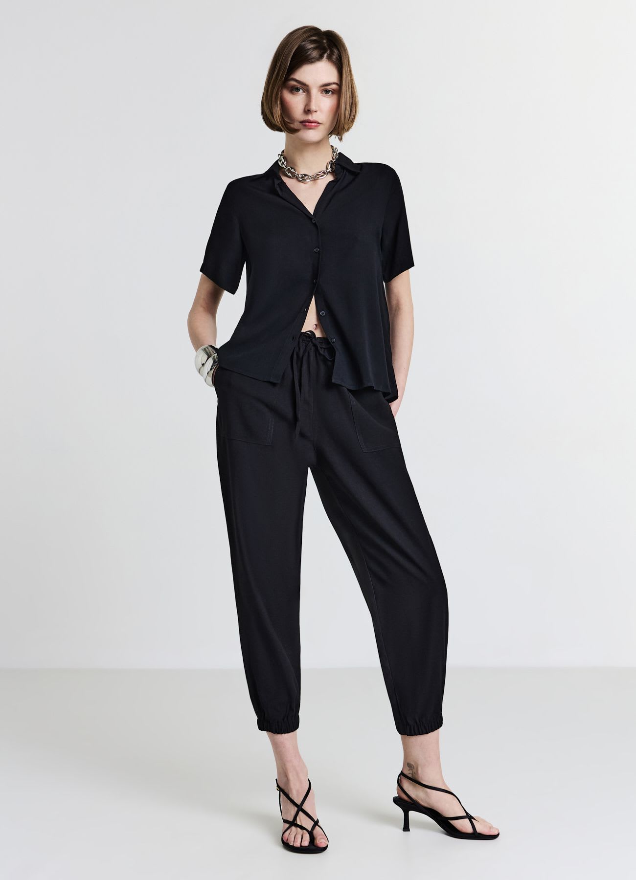 Jogger tinta unita