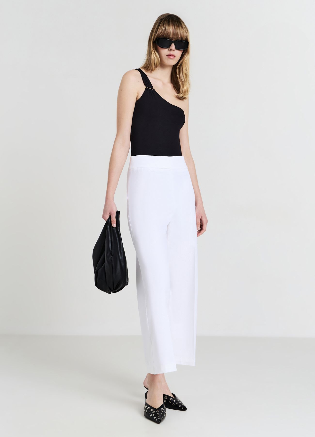 Pantalone culotte in cotone