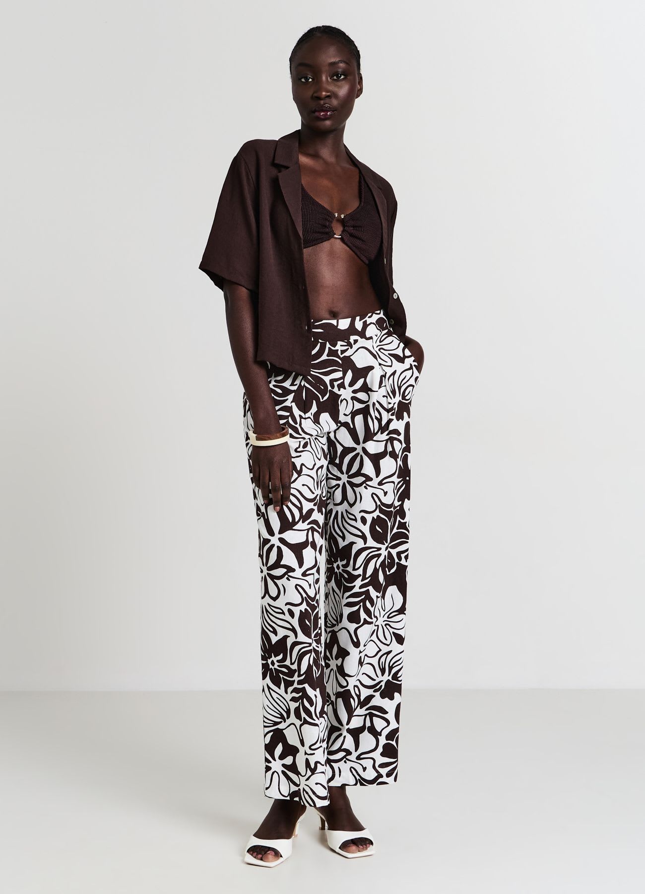Pantalone palazzo fantasia