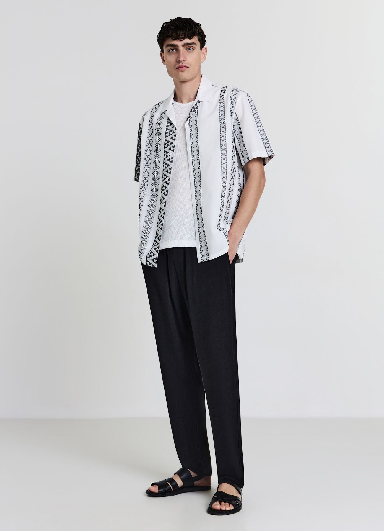 Camicia bowling fantasia etnica