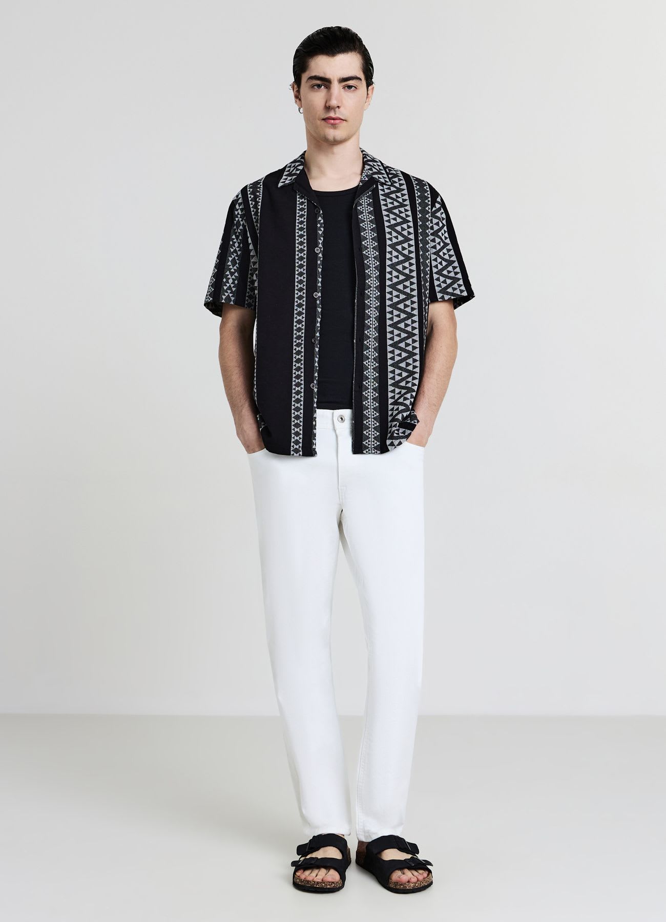 Camicia bowling fantasia etnica