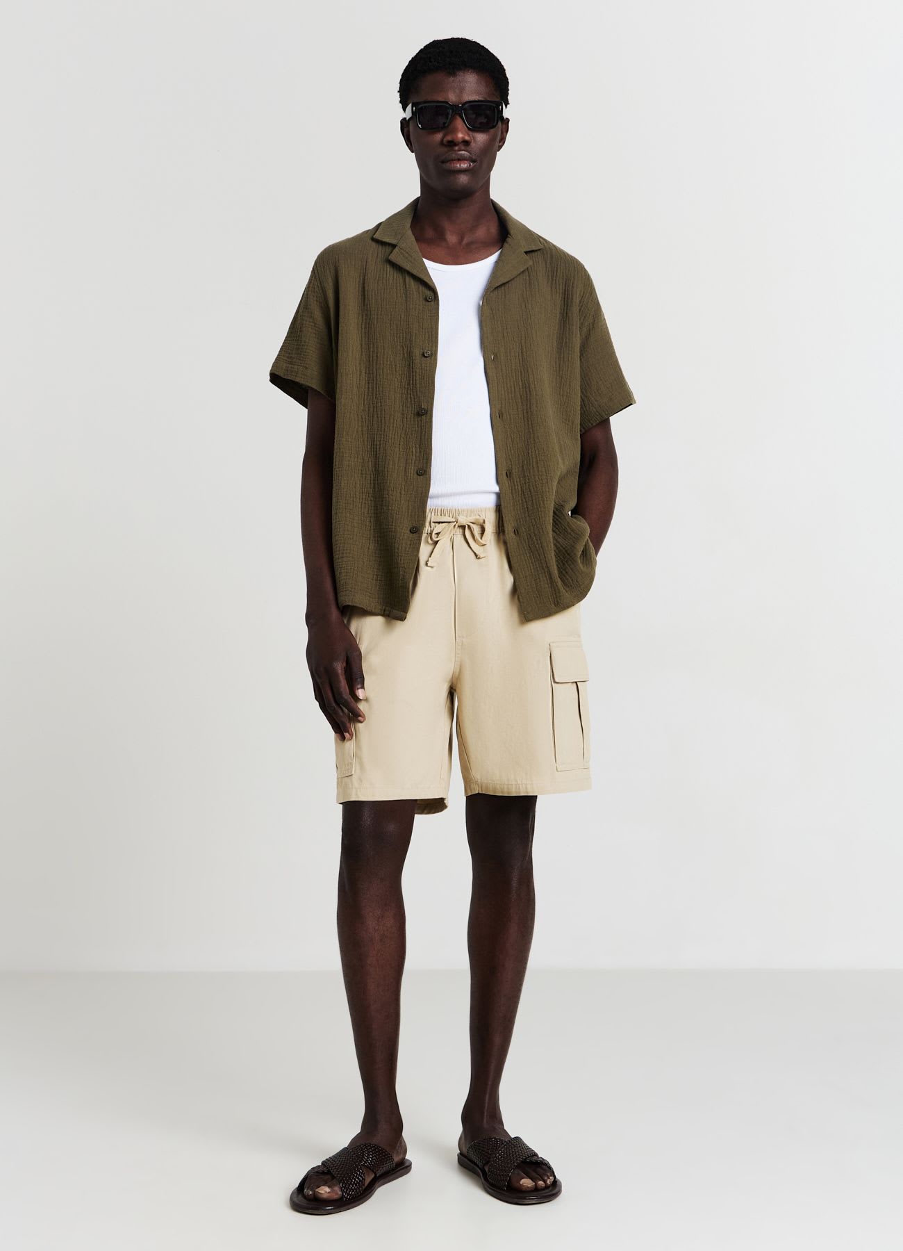 Jogger corto tasche cargo