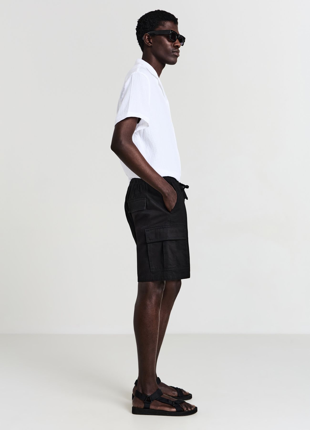 Jogger corto tasche cargo