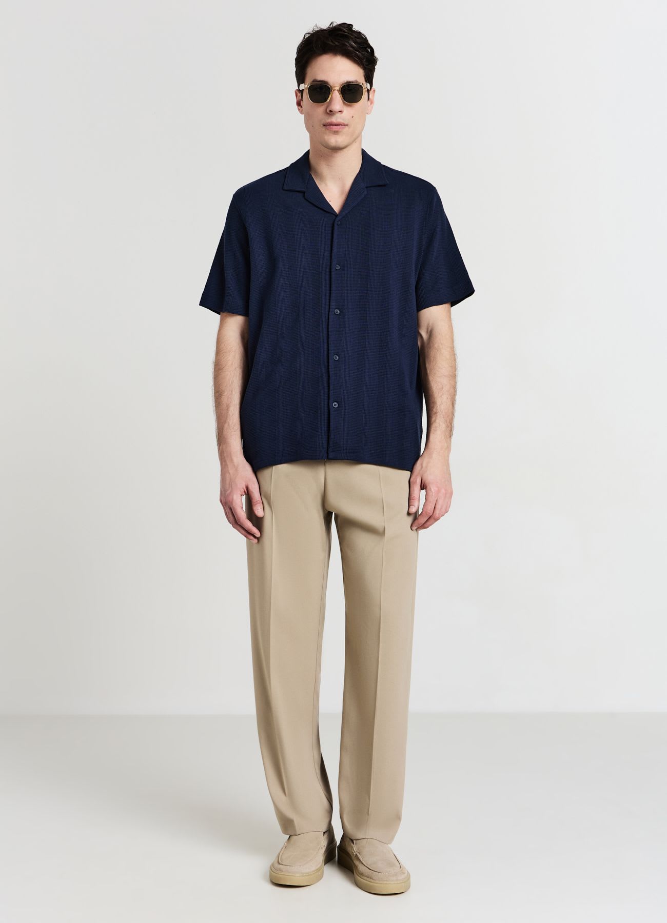 Camicia bowling cotone operato