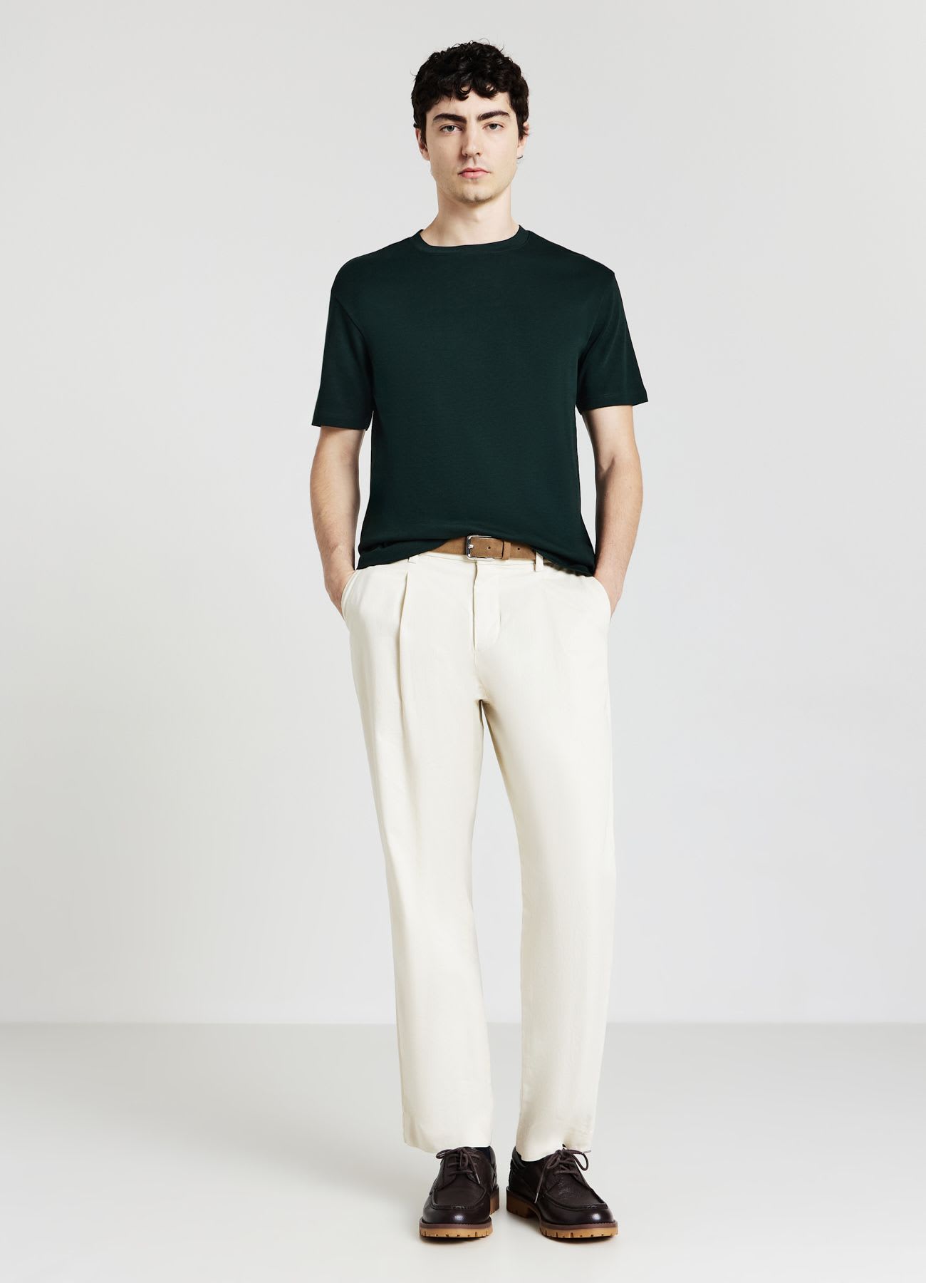 T-shirt girocollo in cotone