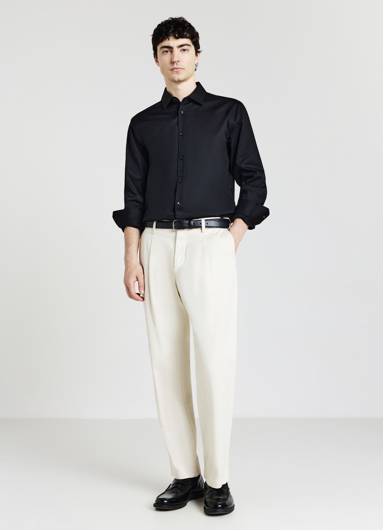 Camicia tessuto cotone operato