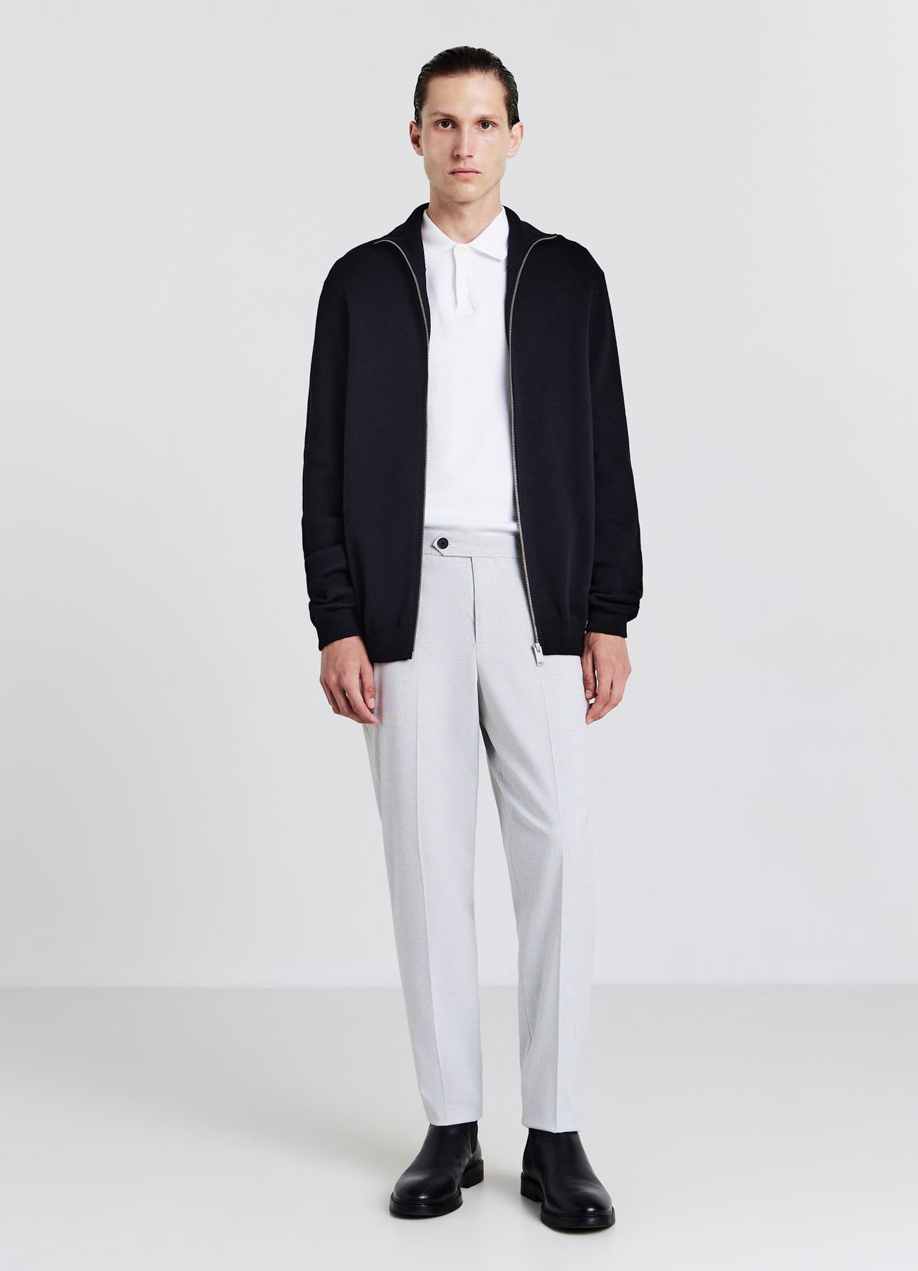 Cardigan con zip