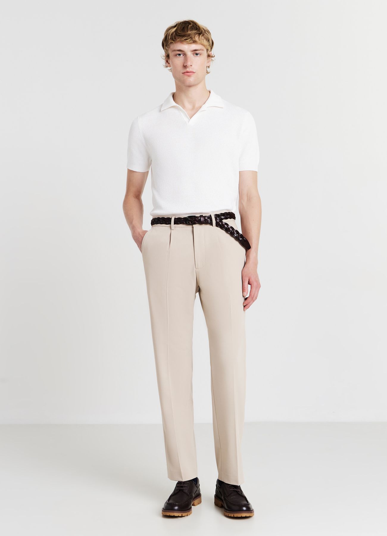 T-shirt polo in maglia