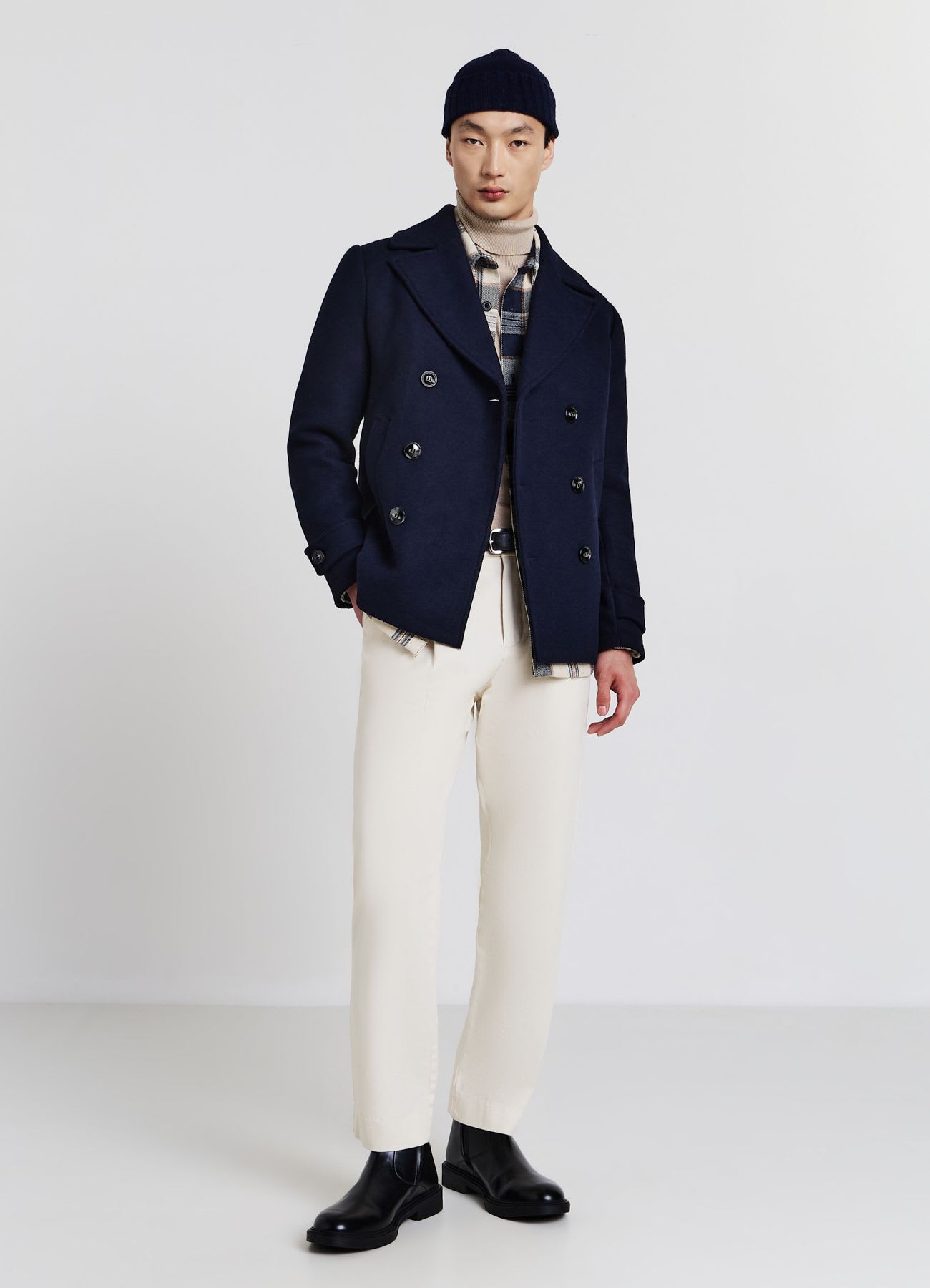 Cappotto doppiopetto in panno