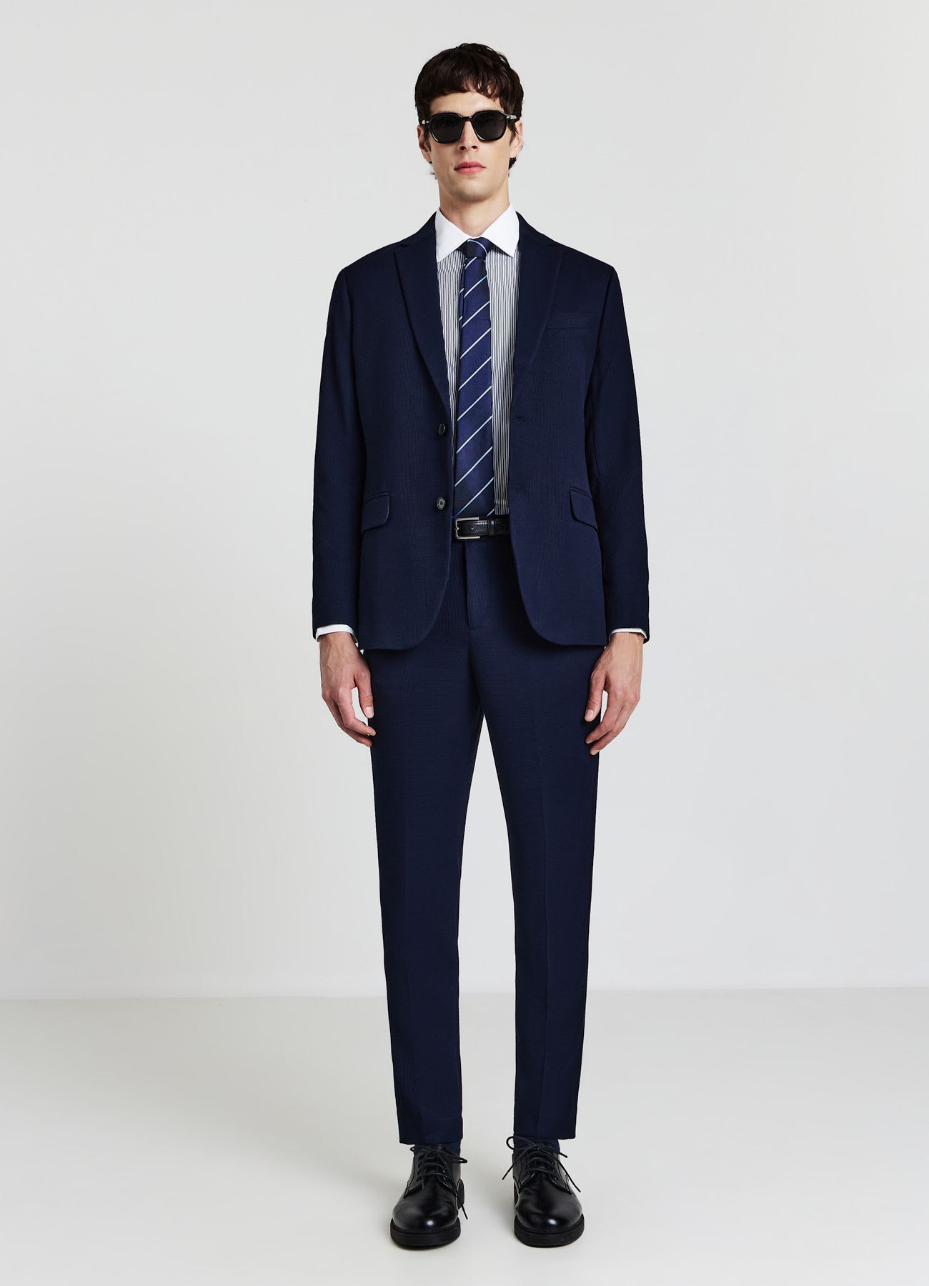 Pantaloni tessuto operato