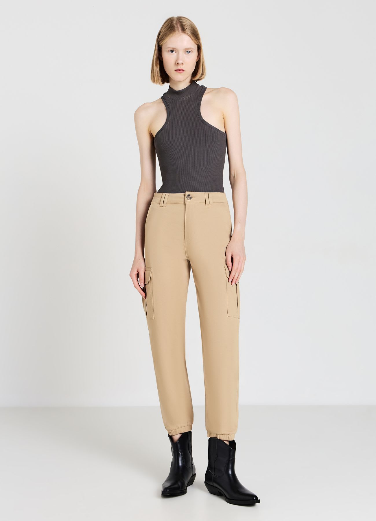 Pantaloni cargo in cotone