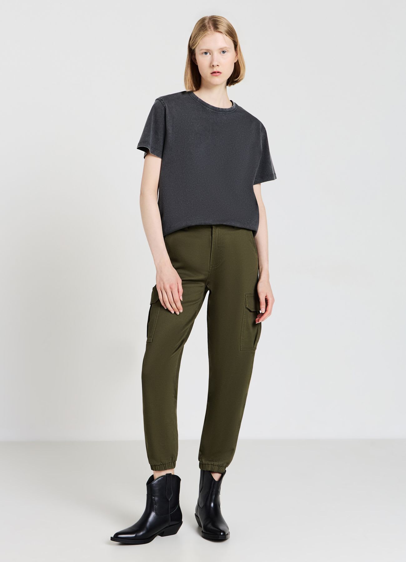 Pantaloni cargo in cotone