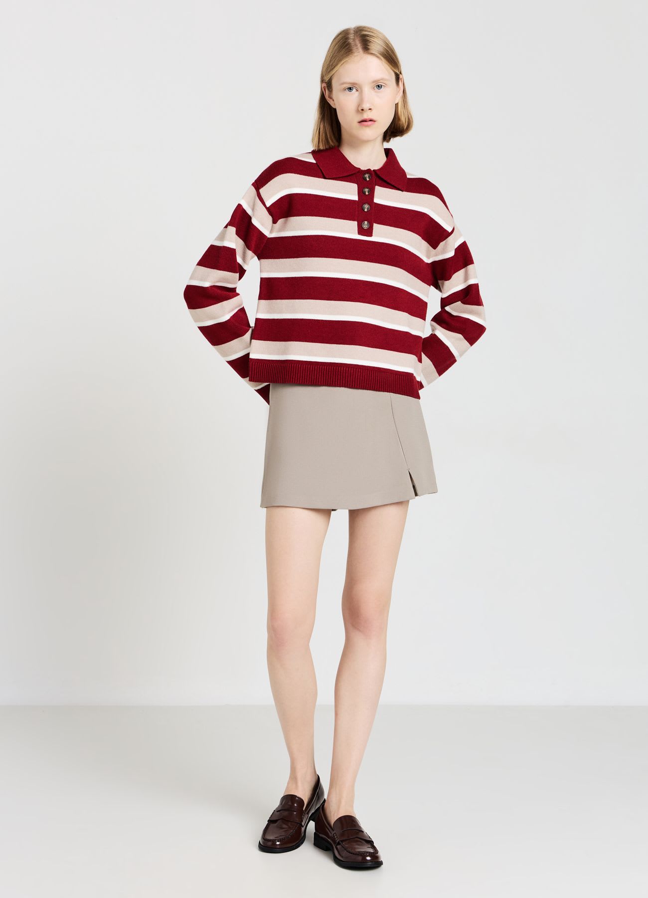 Gonna-pantalone con spacco