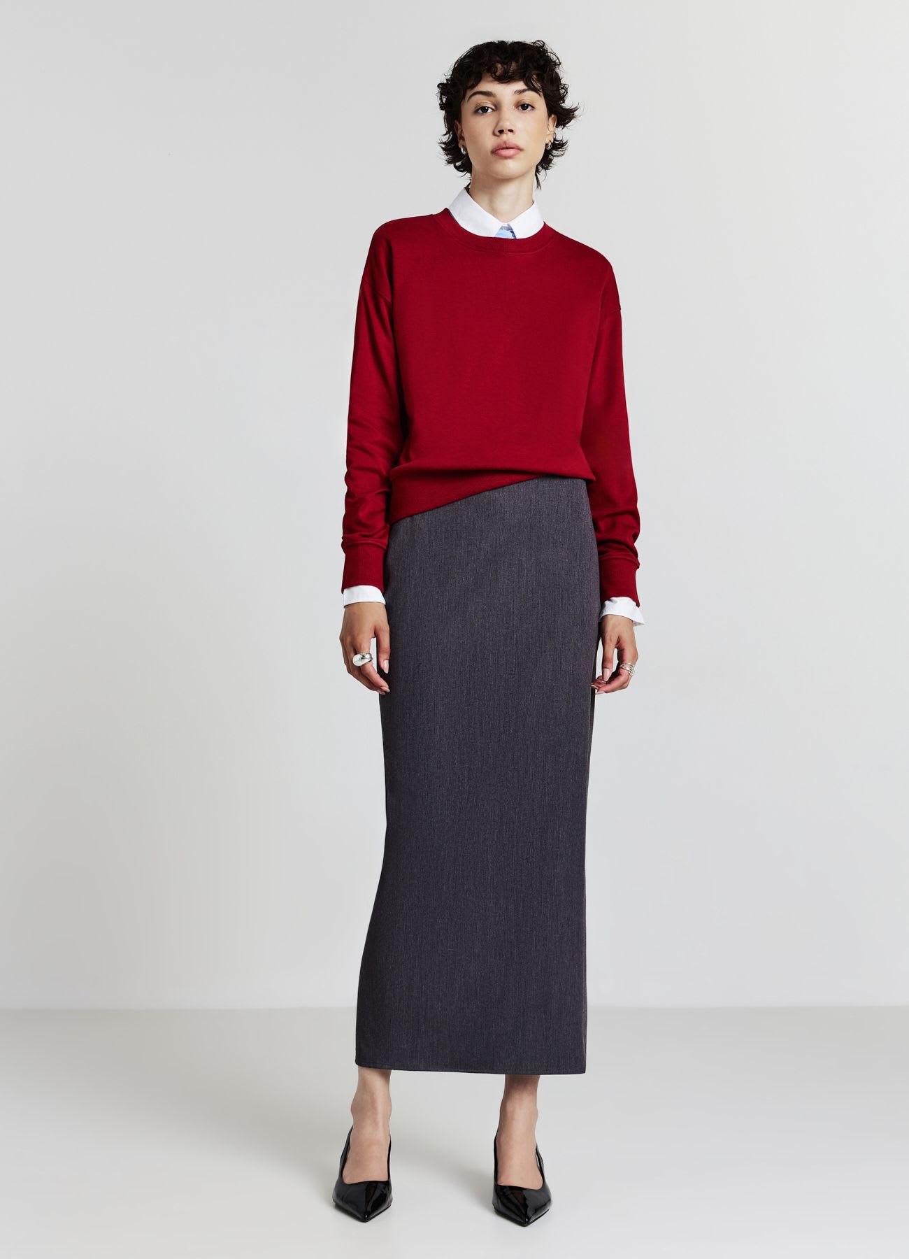 Felpa girocollo basic
