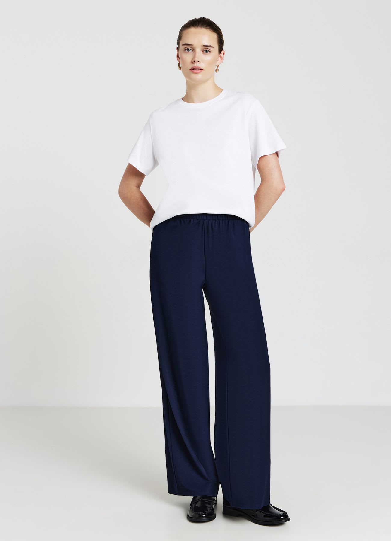 Pantaloni ginnici wide leg