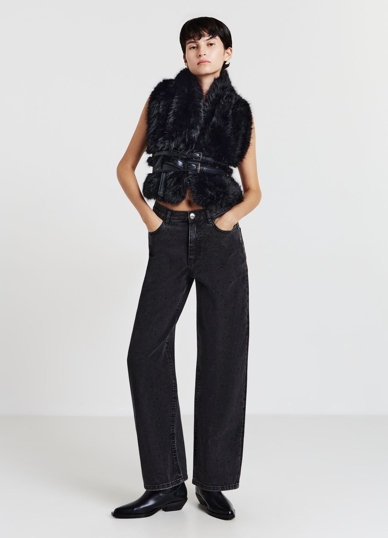 Jeans con strass