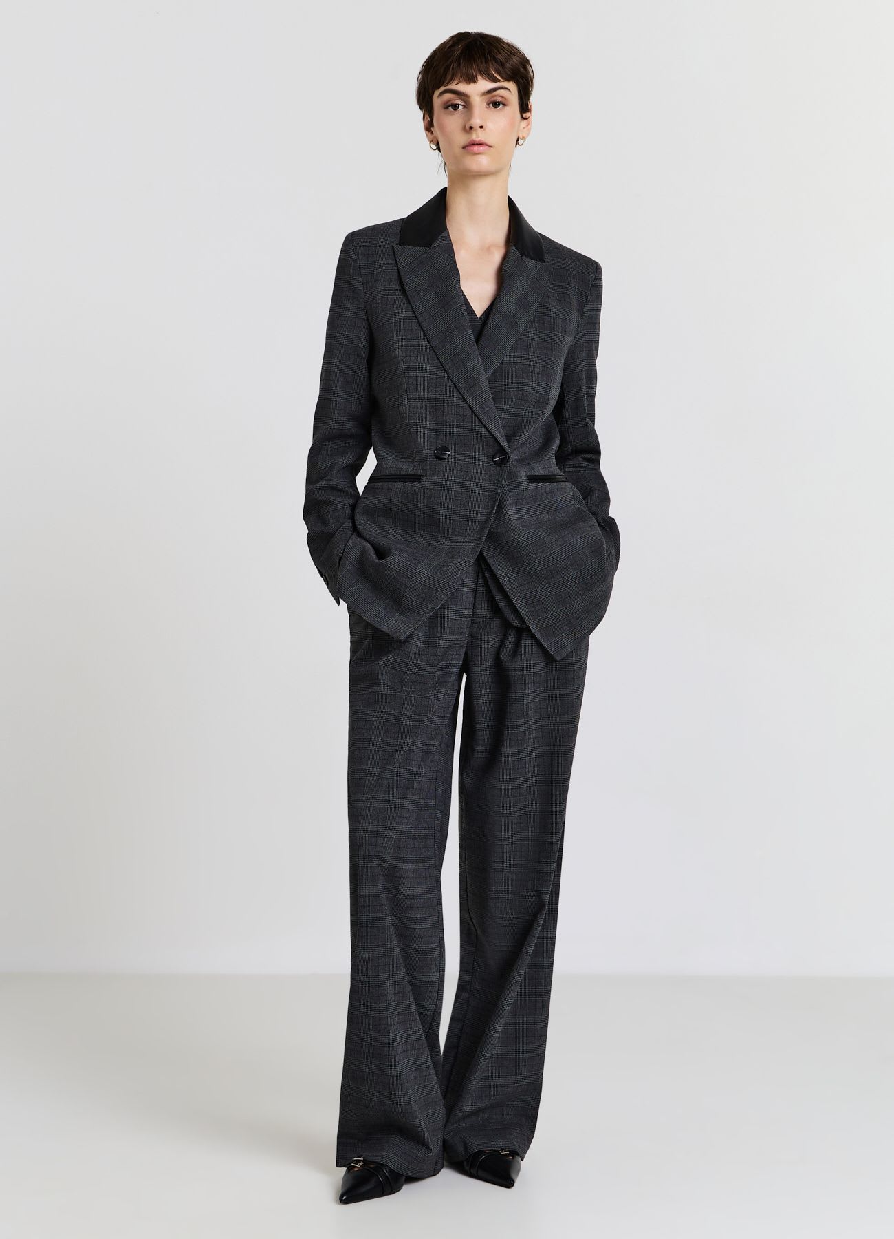 Blazer doppiopetto in Principe di Galles