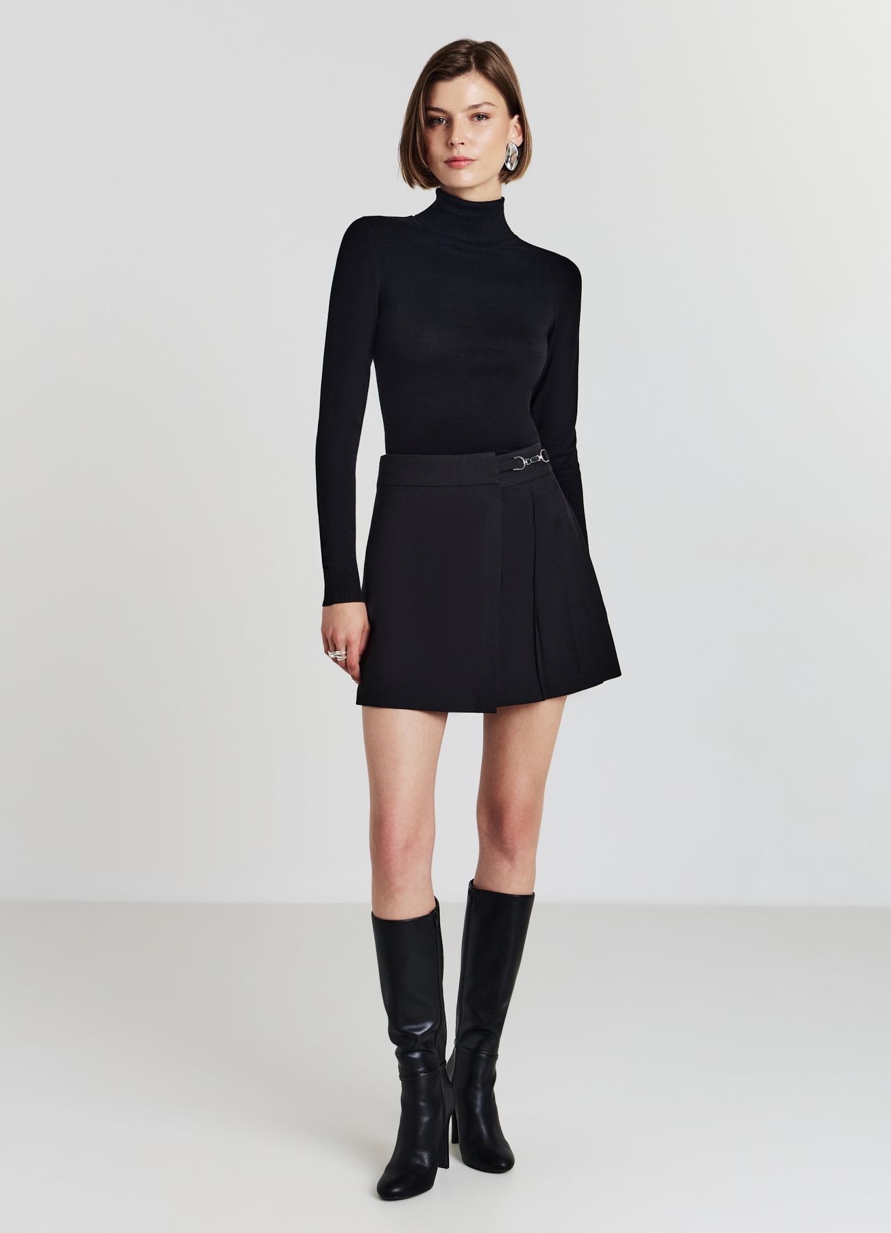 Gonna-pantalone con pieghe