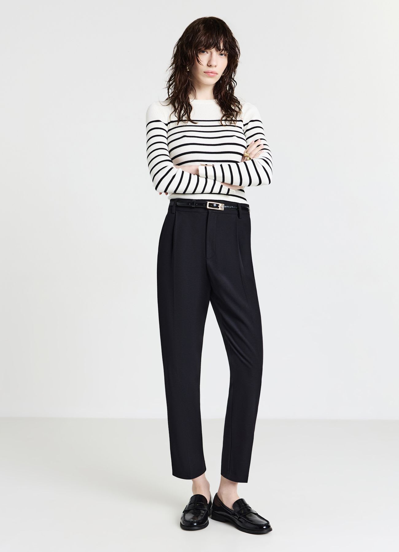 Pantaloni con pinces