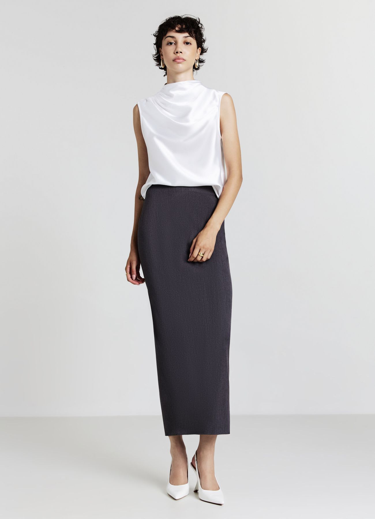 Top collo cratere simil satin