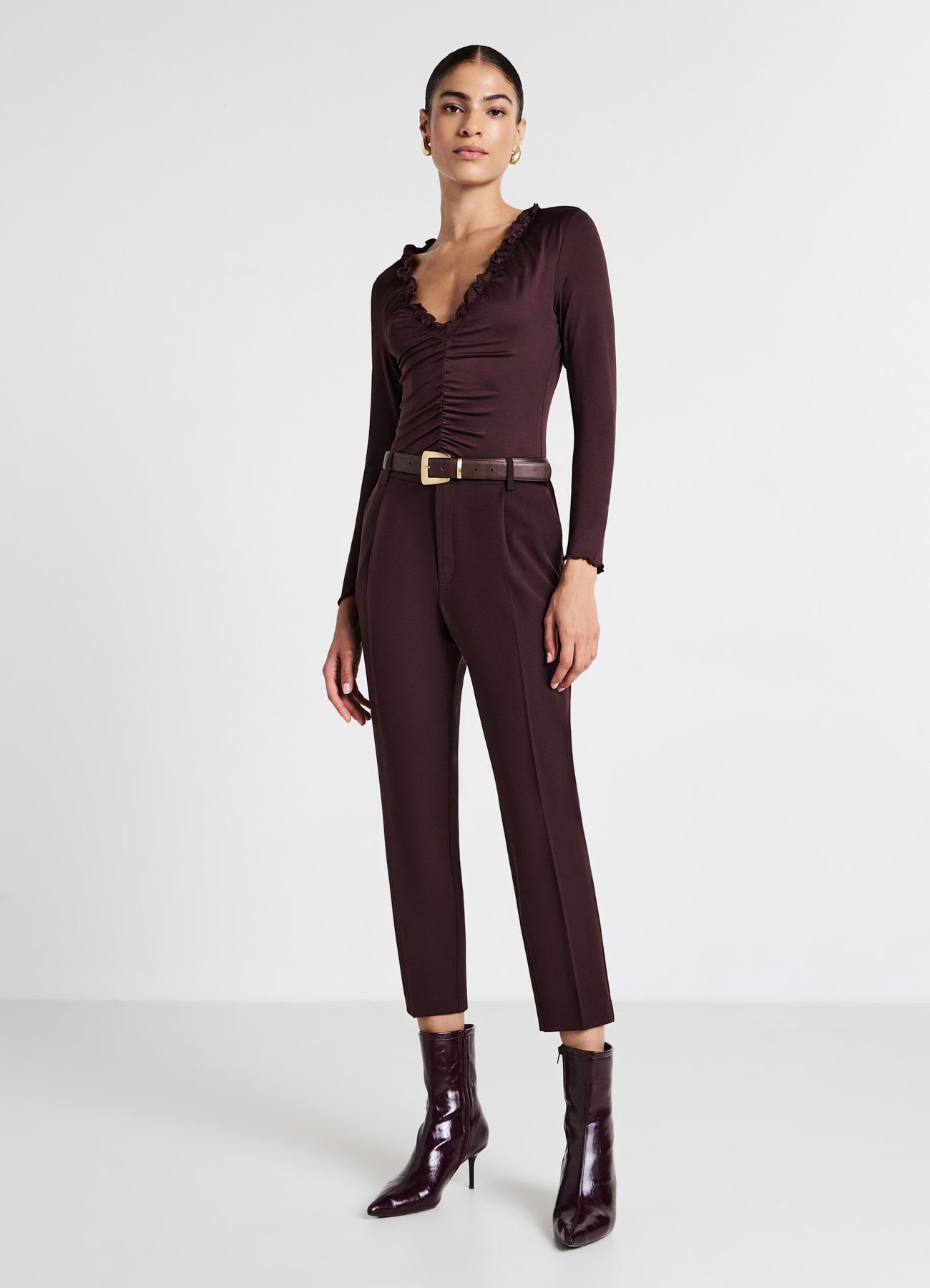 Body con arriccio e volant