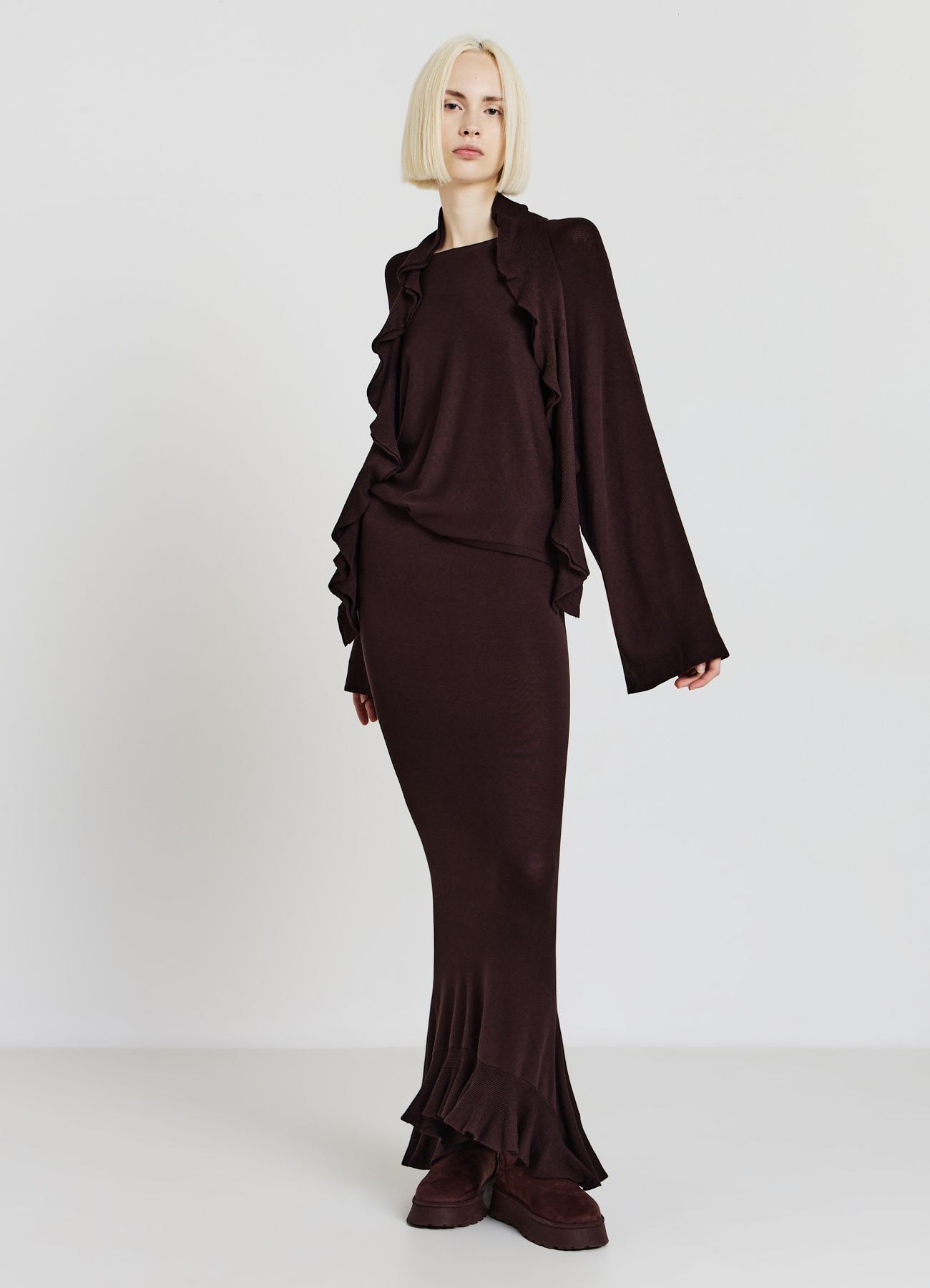 Maglia con rouches