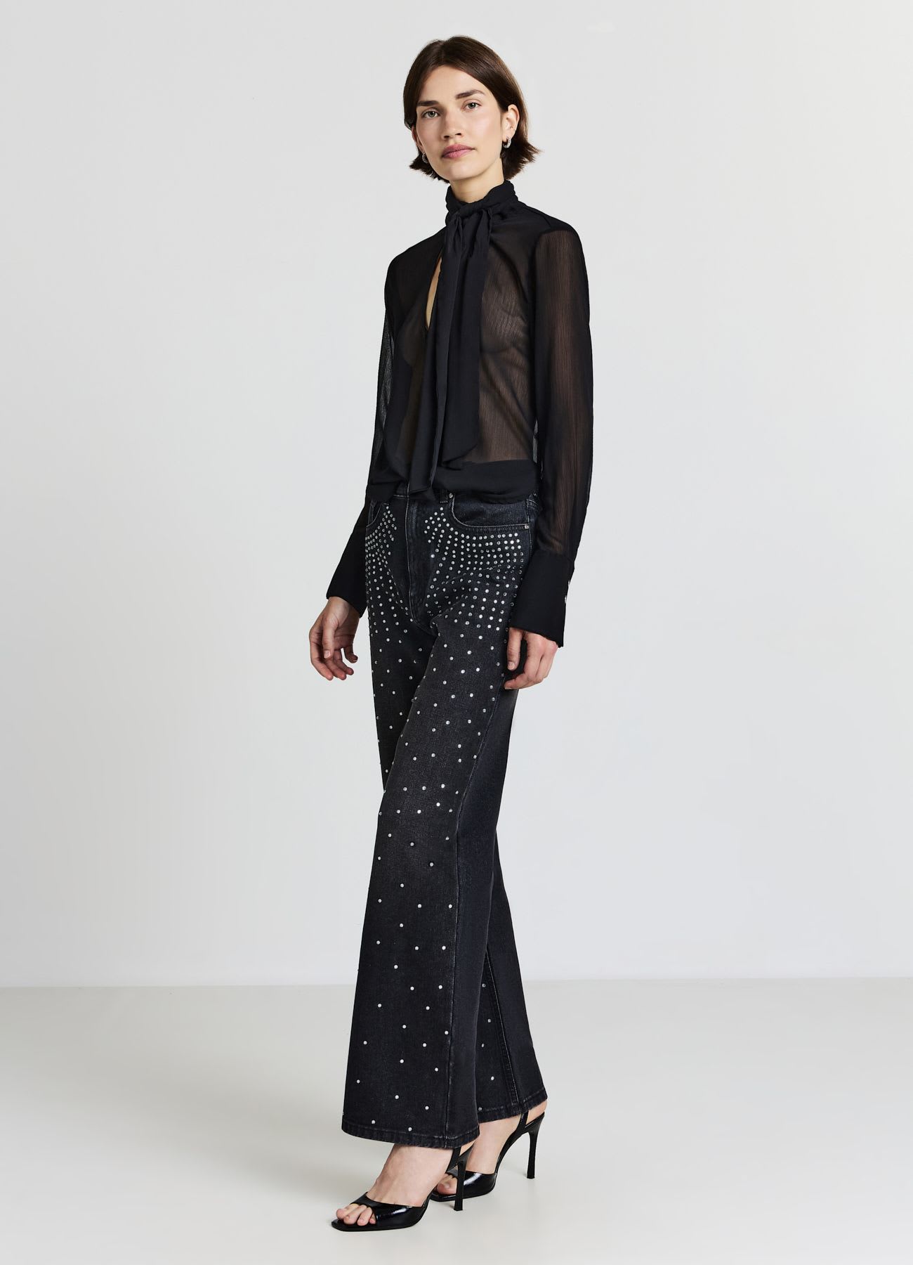 Jeans con strass
