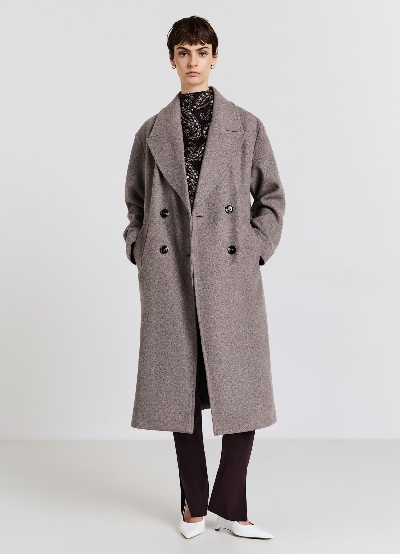 Cappotto doppiopetto oversize