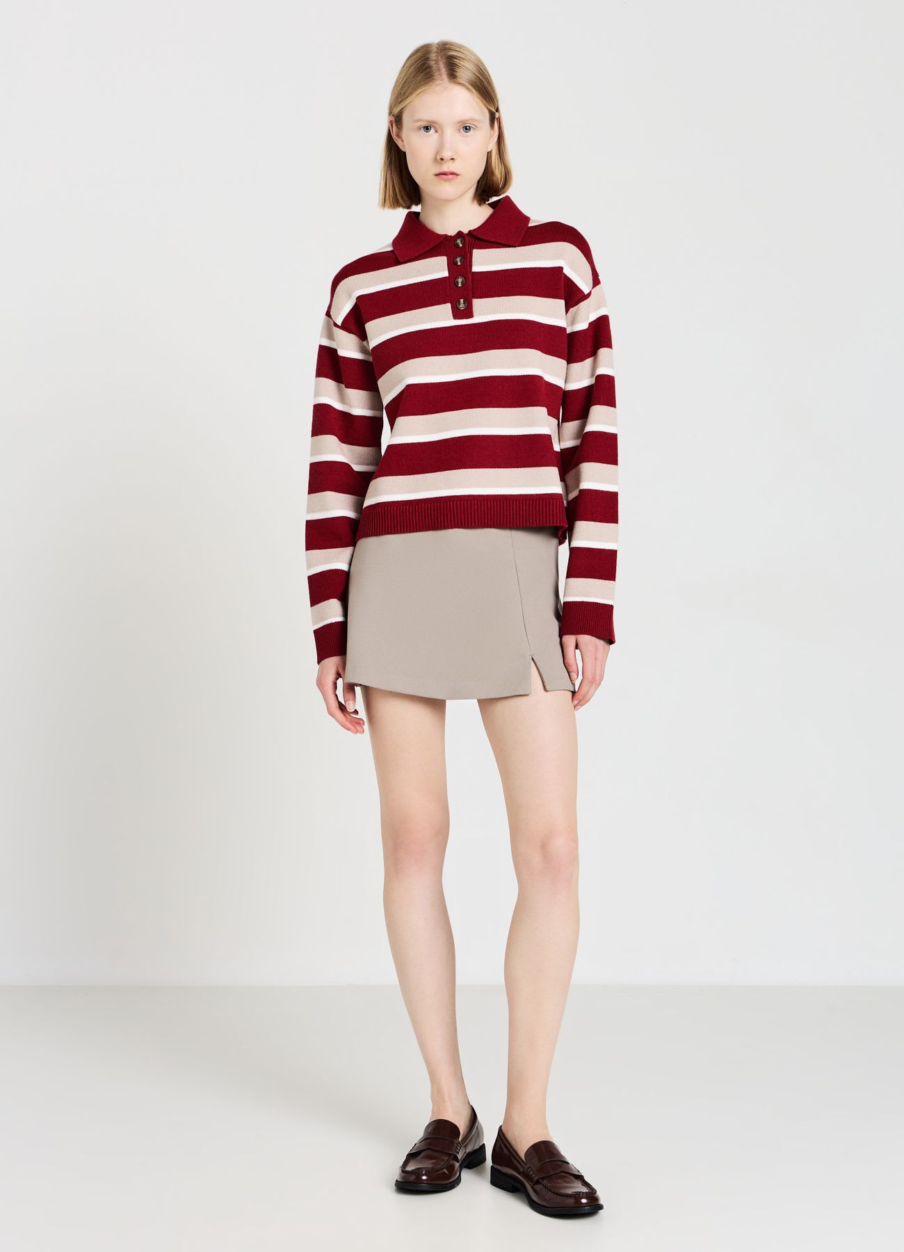 Maglia polo a righe