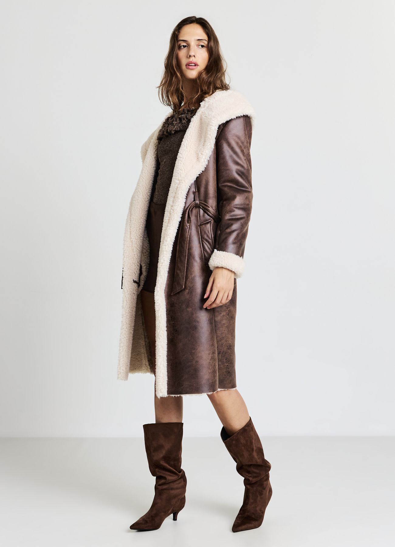 Cappotto lungo similmontone