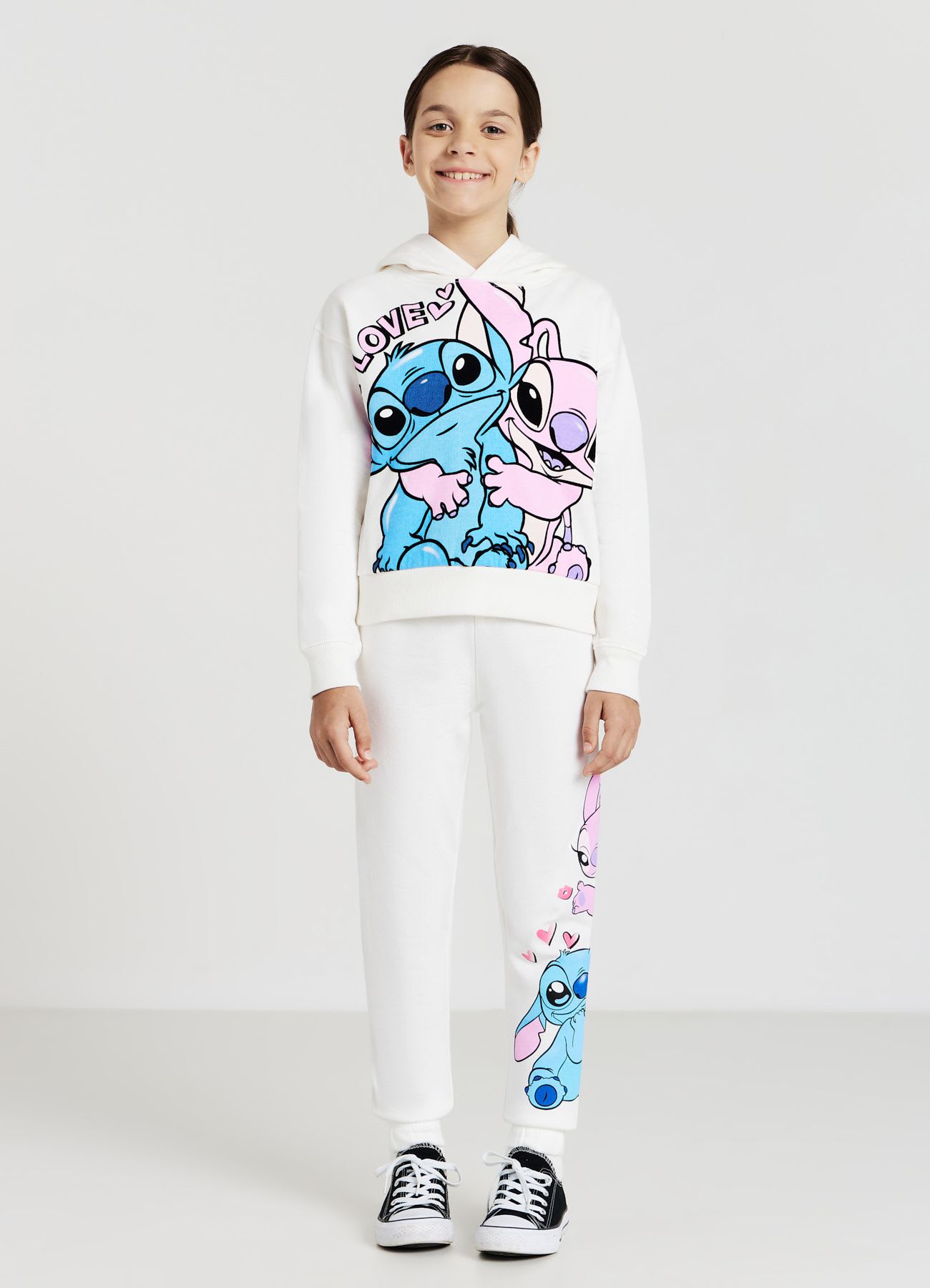 Pantaloni ginnici con stampa Stitch