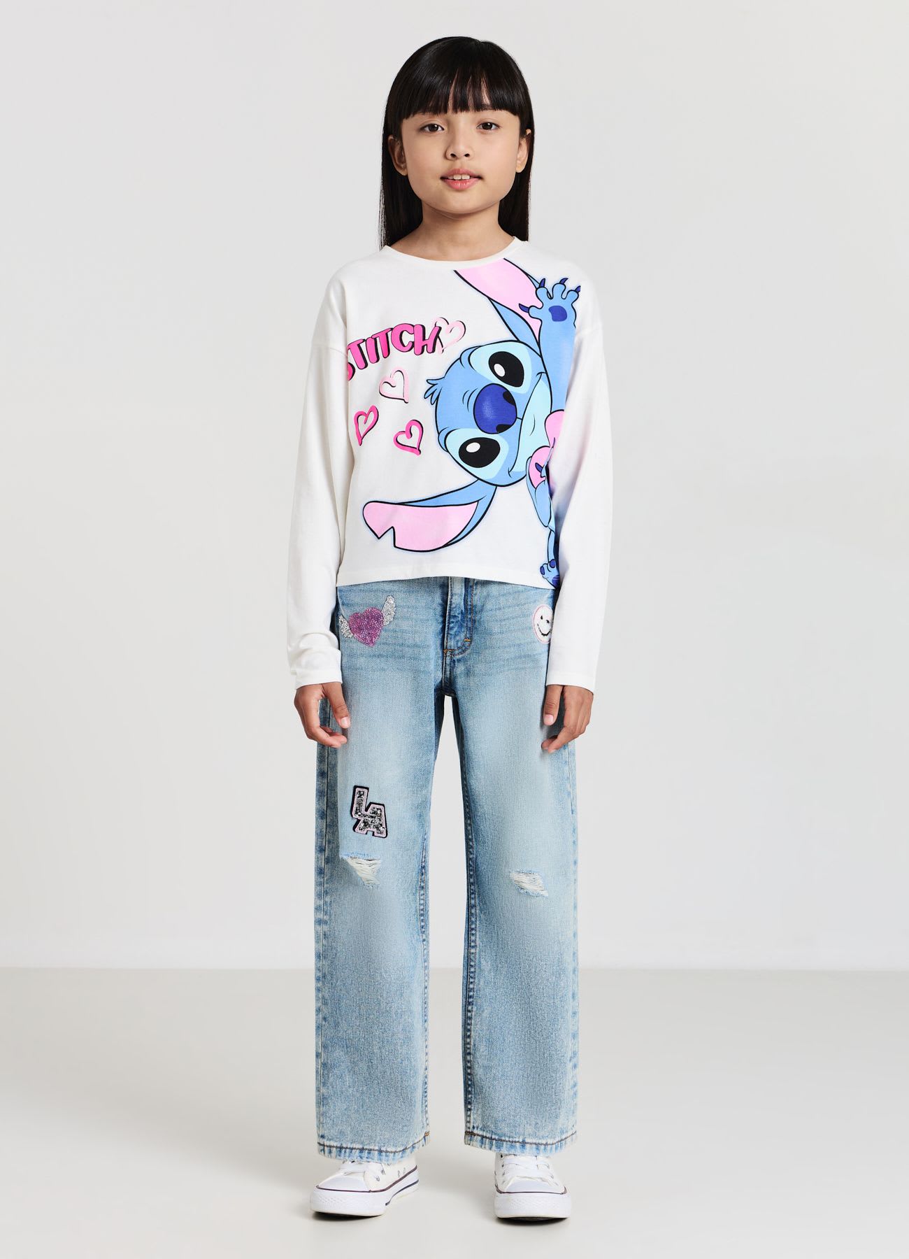 T-shirt con stampa Stitch