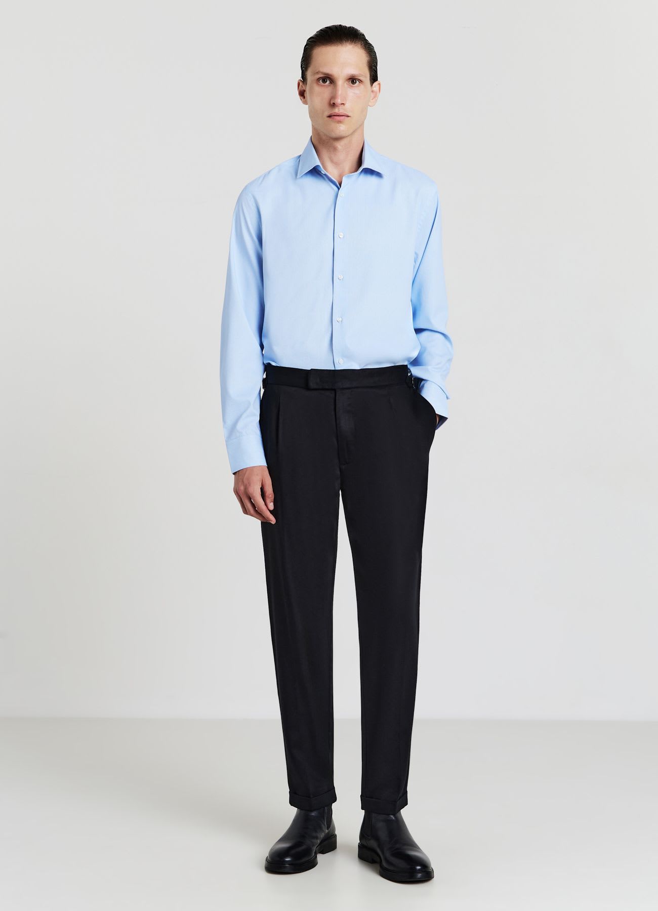 Pantaloni sartoriali con martingala
