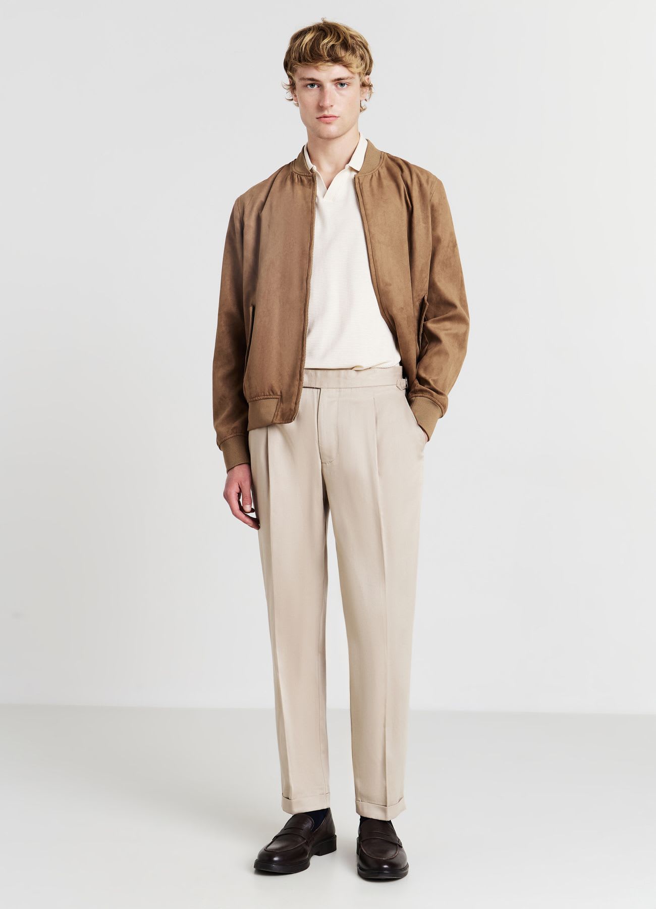 Pantaloni sartoriali con martingala