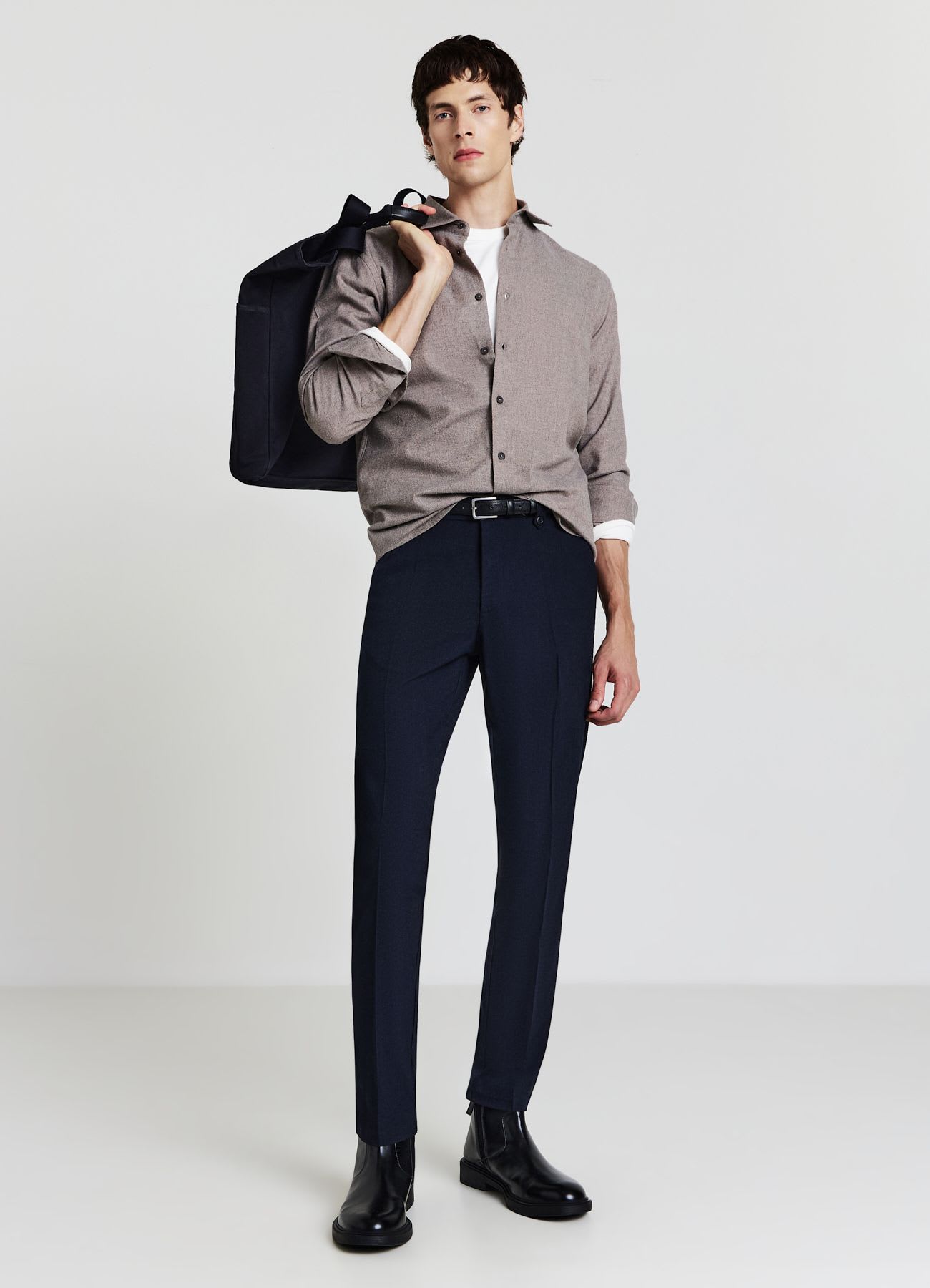 Pantaloni tinta unita