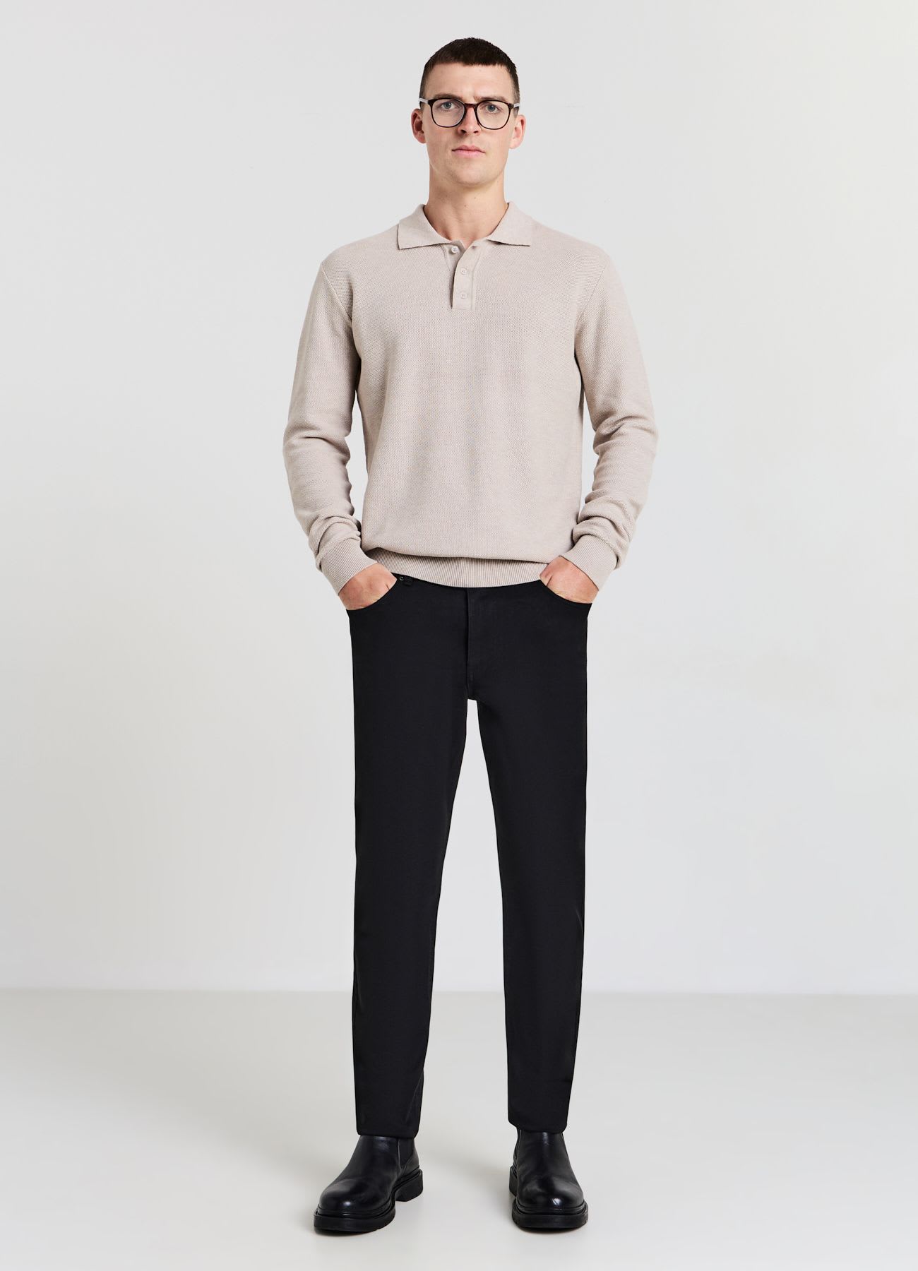 Pantaloni tinta unita