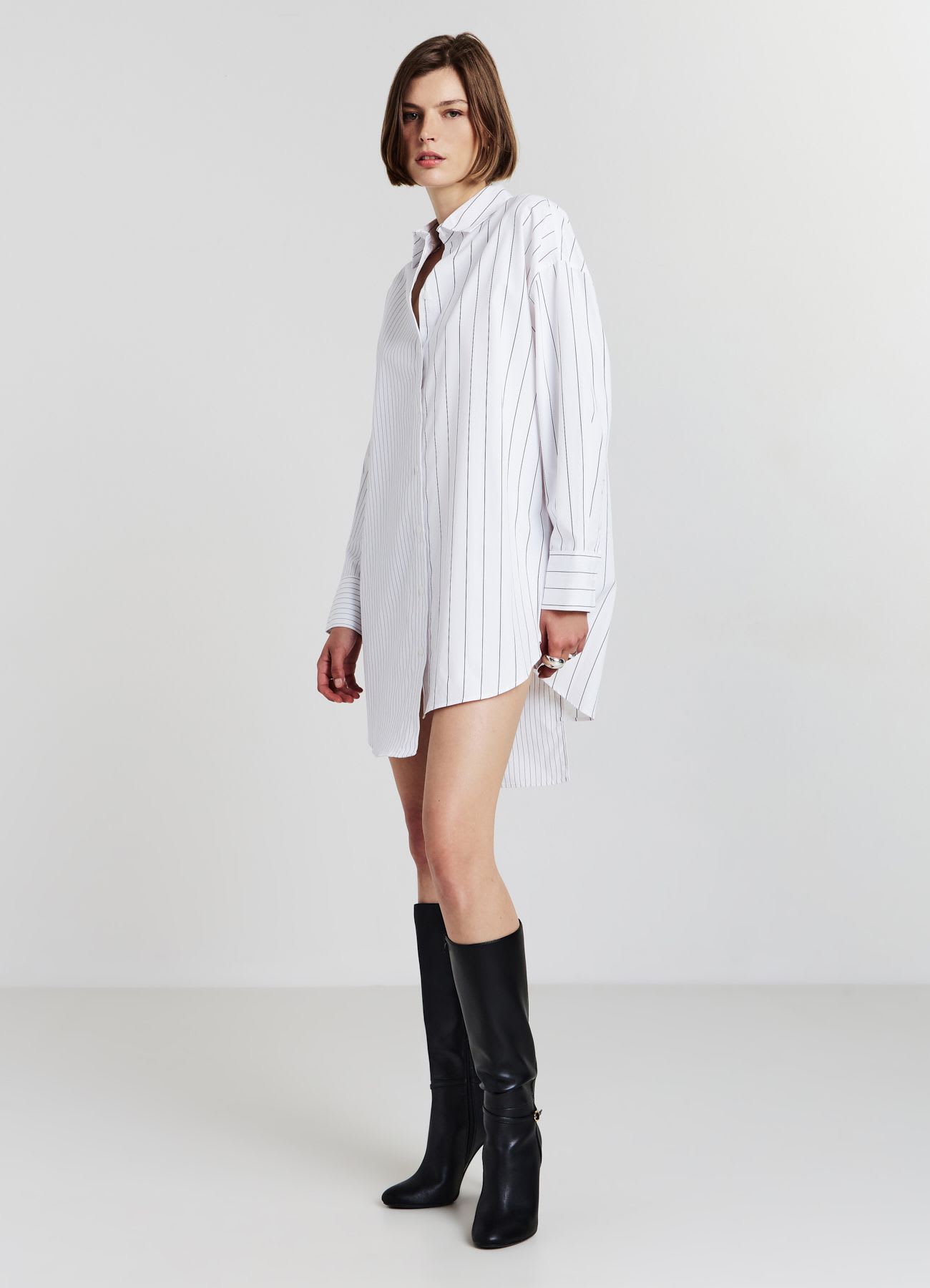 Vestito a camicia a righe