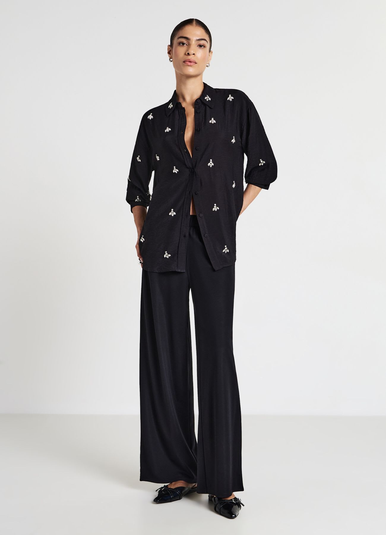 Camicia oversize applicazioni