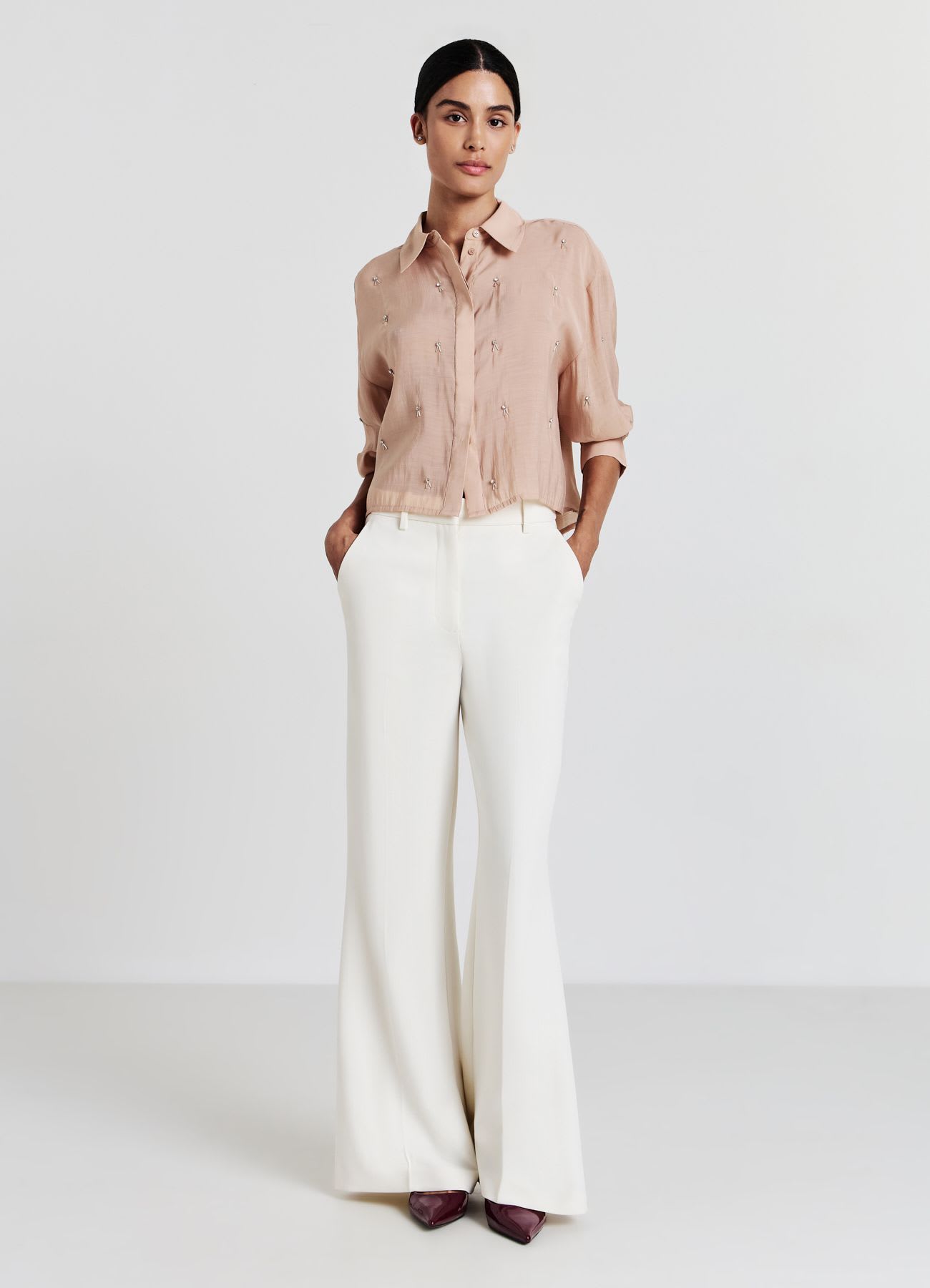 Camicia trasparenze applicazioni