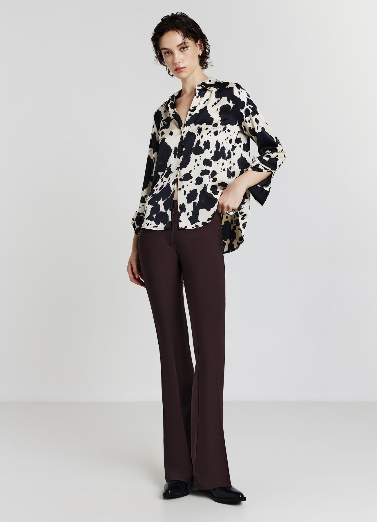 Camicia fantasia mucca