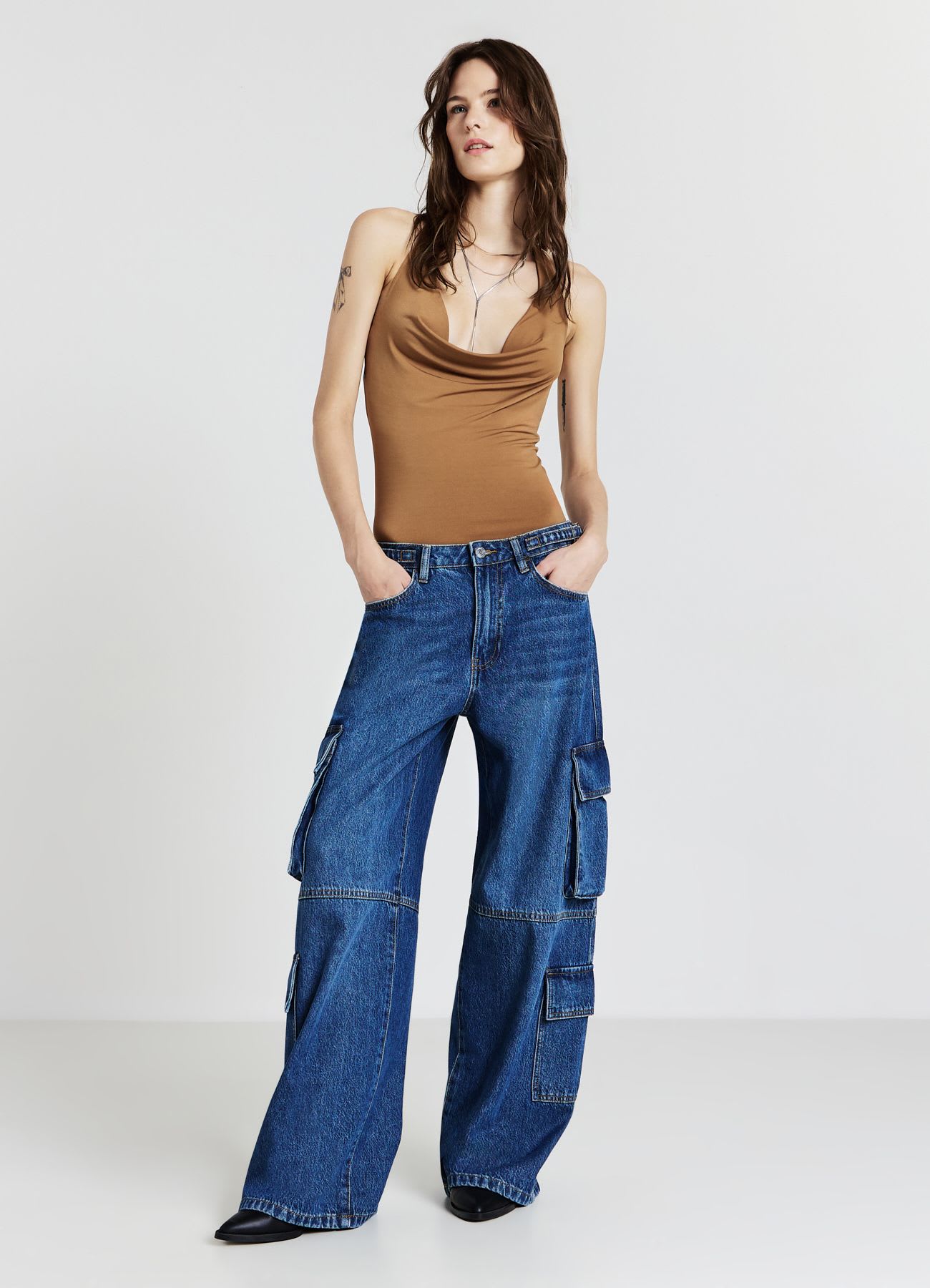Jeans cargo multipocket