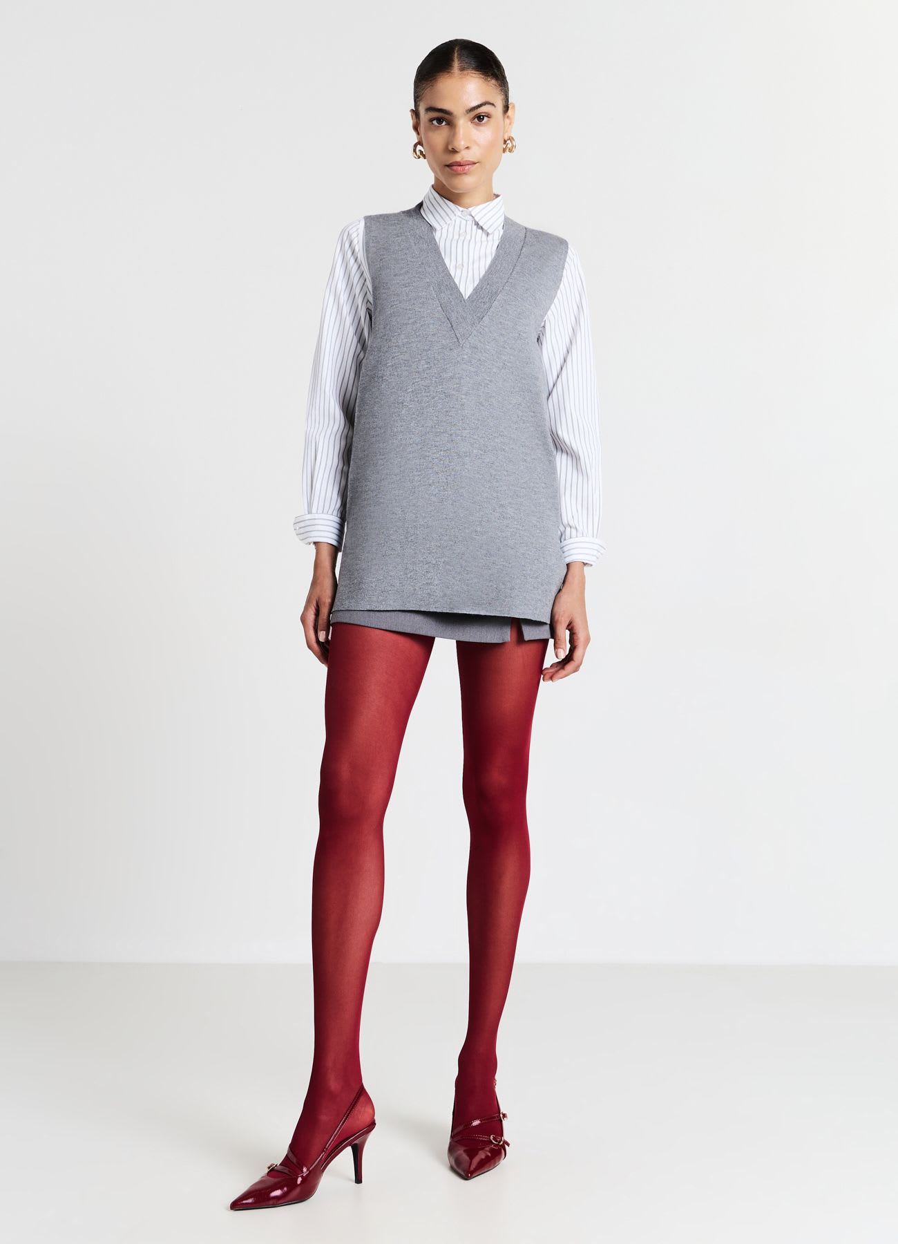 Gilet con scollo a V