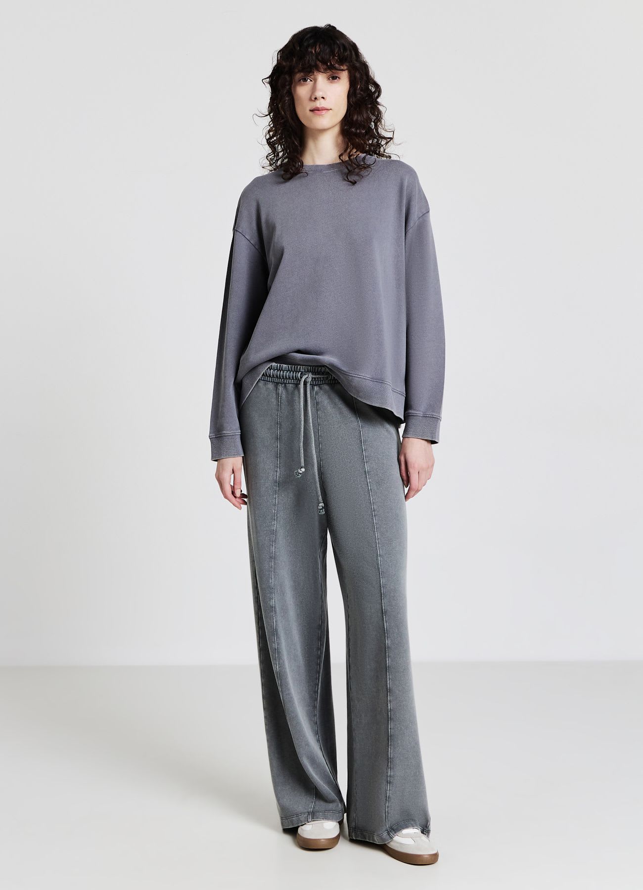 Felpa girocollo oversize