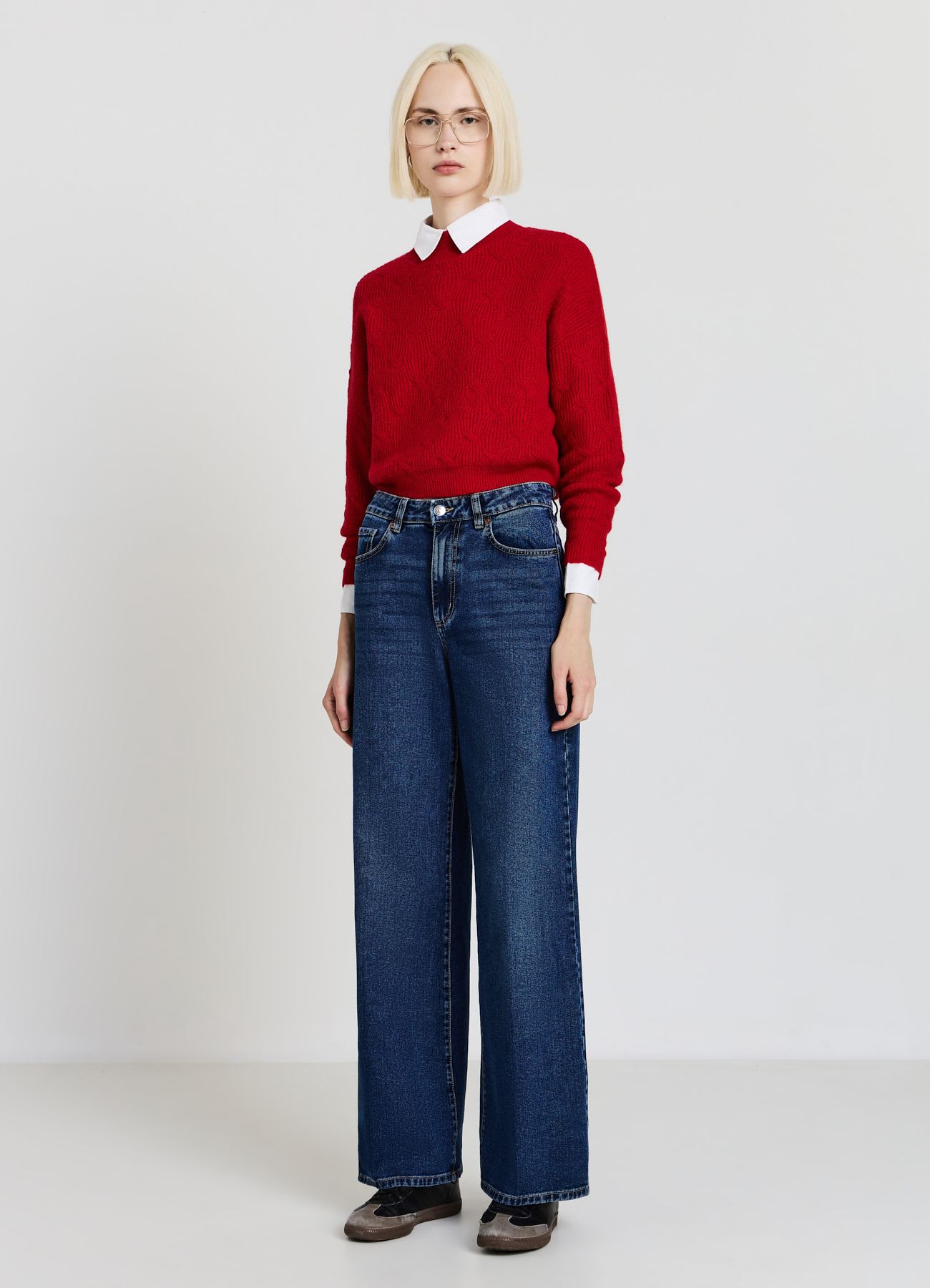 Maglia con trecce