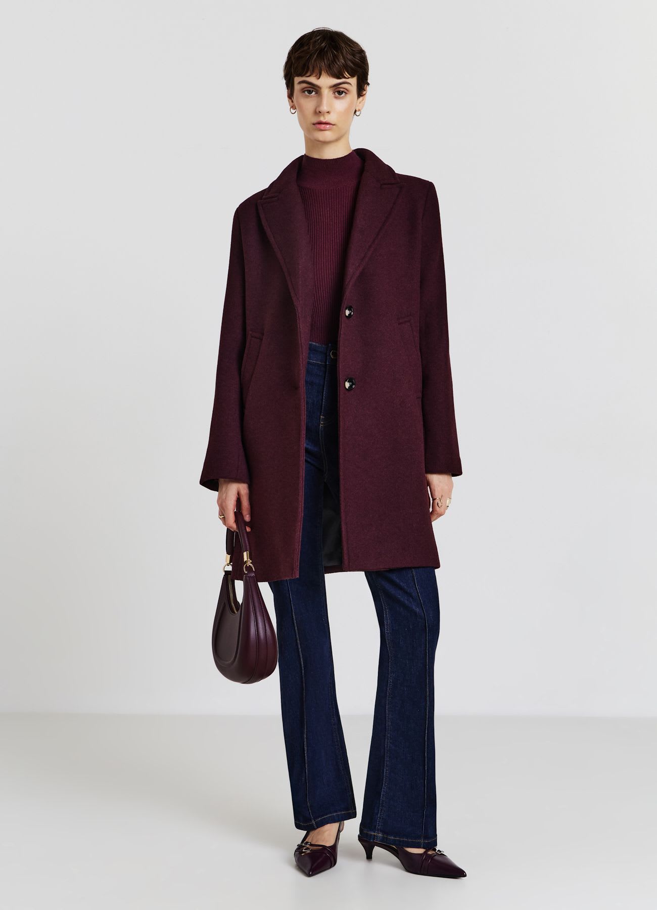Cappotto monopetto due bottoni