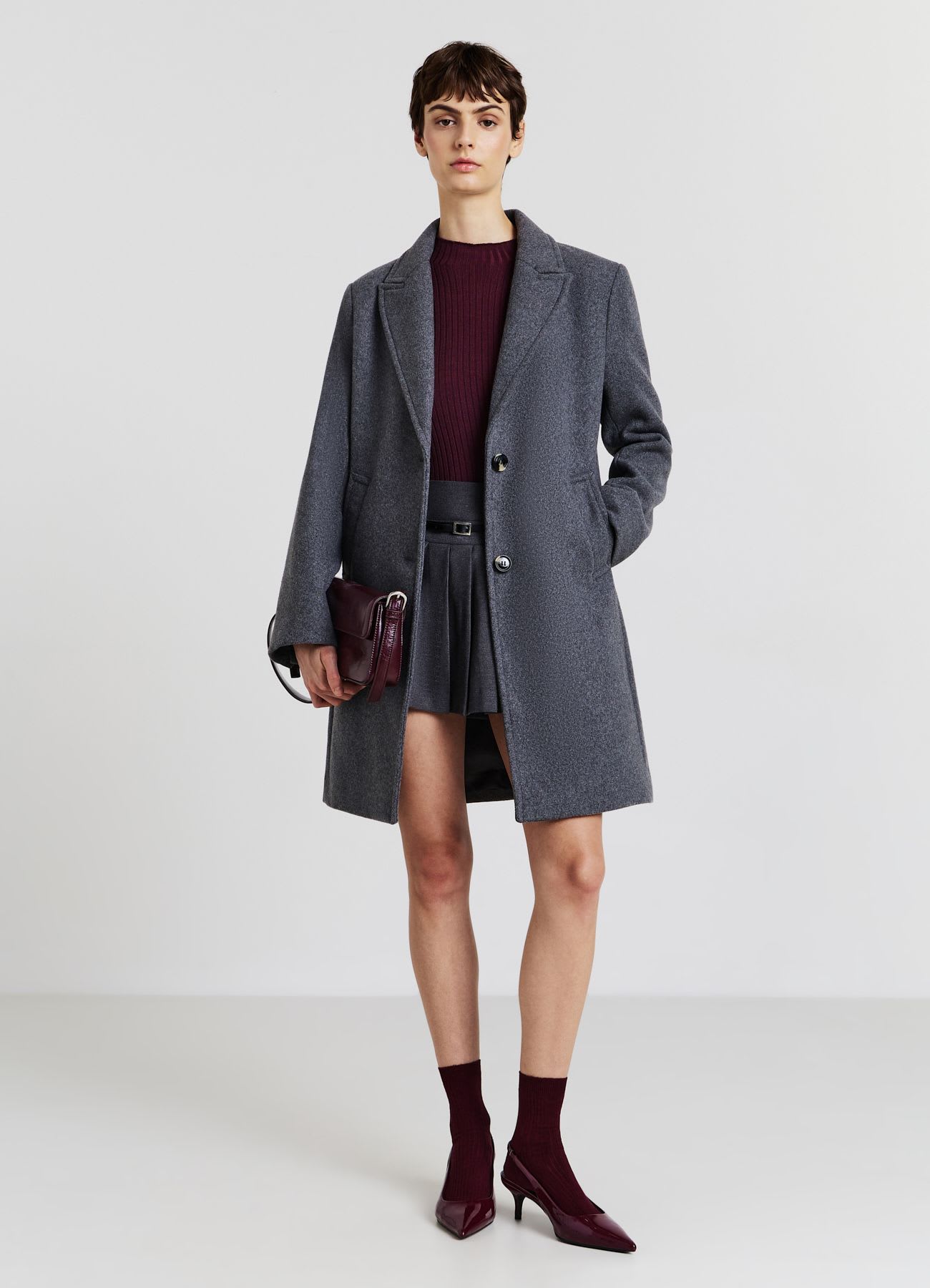 Cappotto monopetto due bottoni