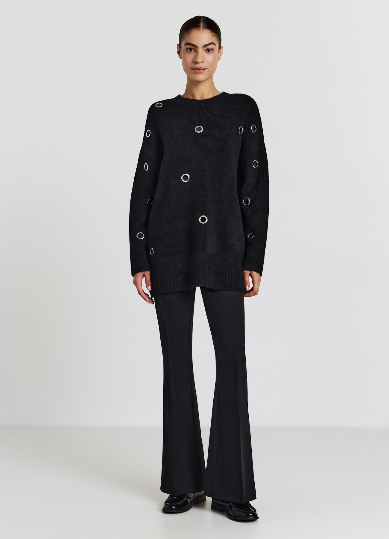 Maglia oversize con applicazioni